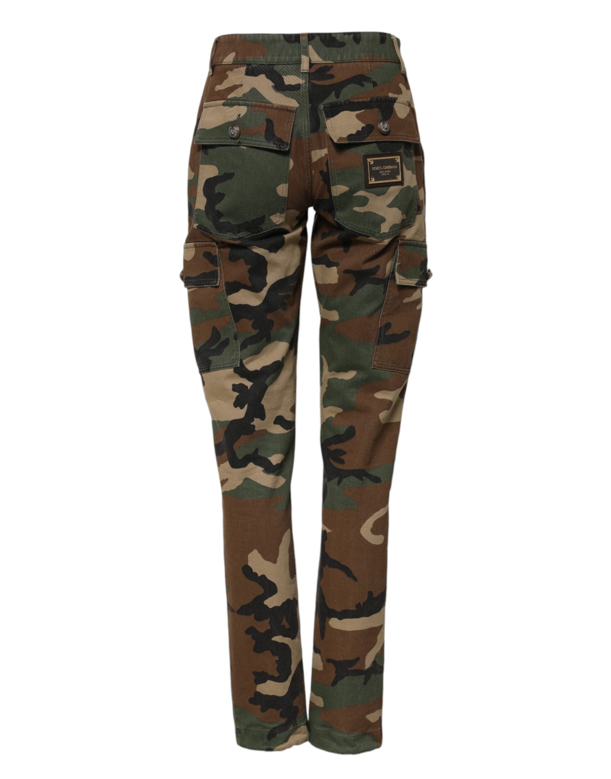New Dolce & Gabbana Camouflage Cargo Pants