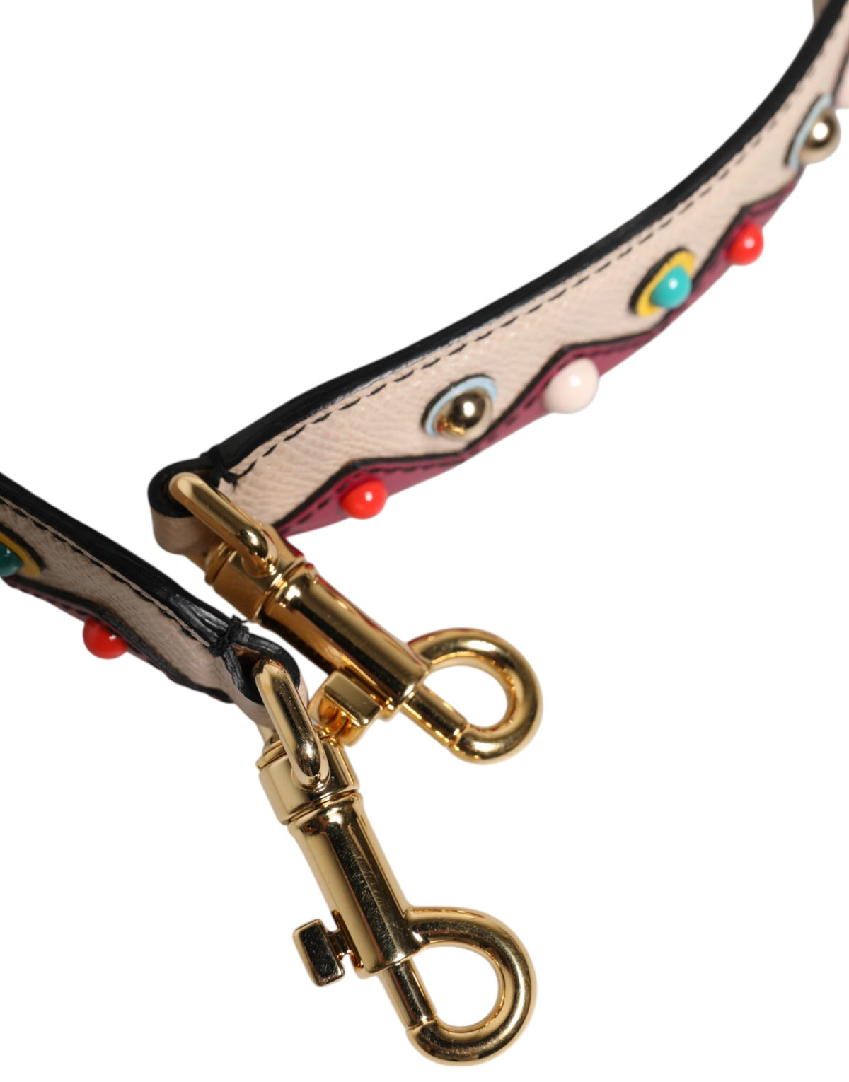 Dolce & Gabbana Beige Red Leather Handbag Accessory Shoulder Strap, new with tags – image 2 of 4