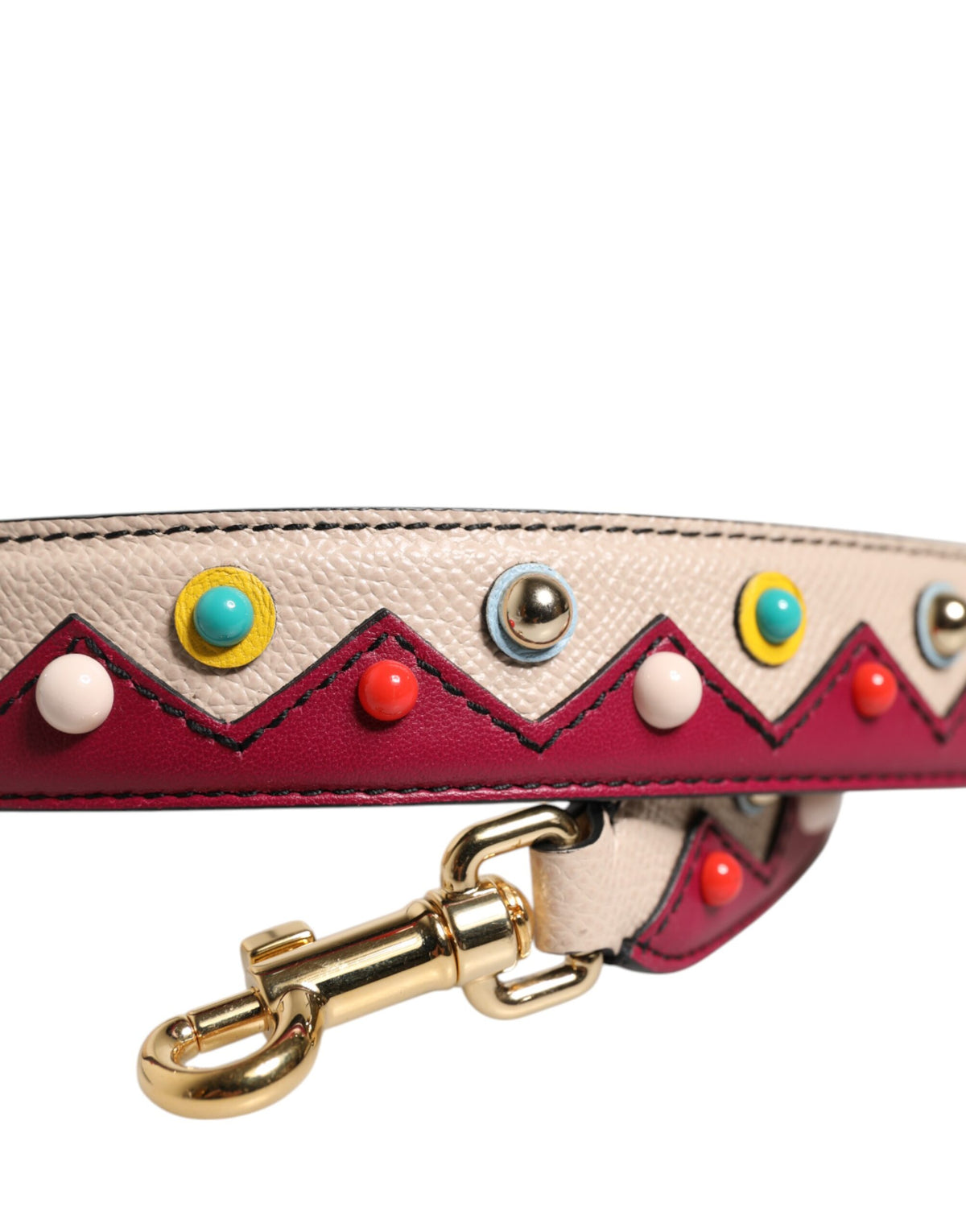 Dolce & Gabbana Beige Red Leather Handbag Accessory Shoulder Strap, new with tags – image 3 of 4