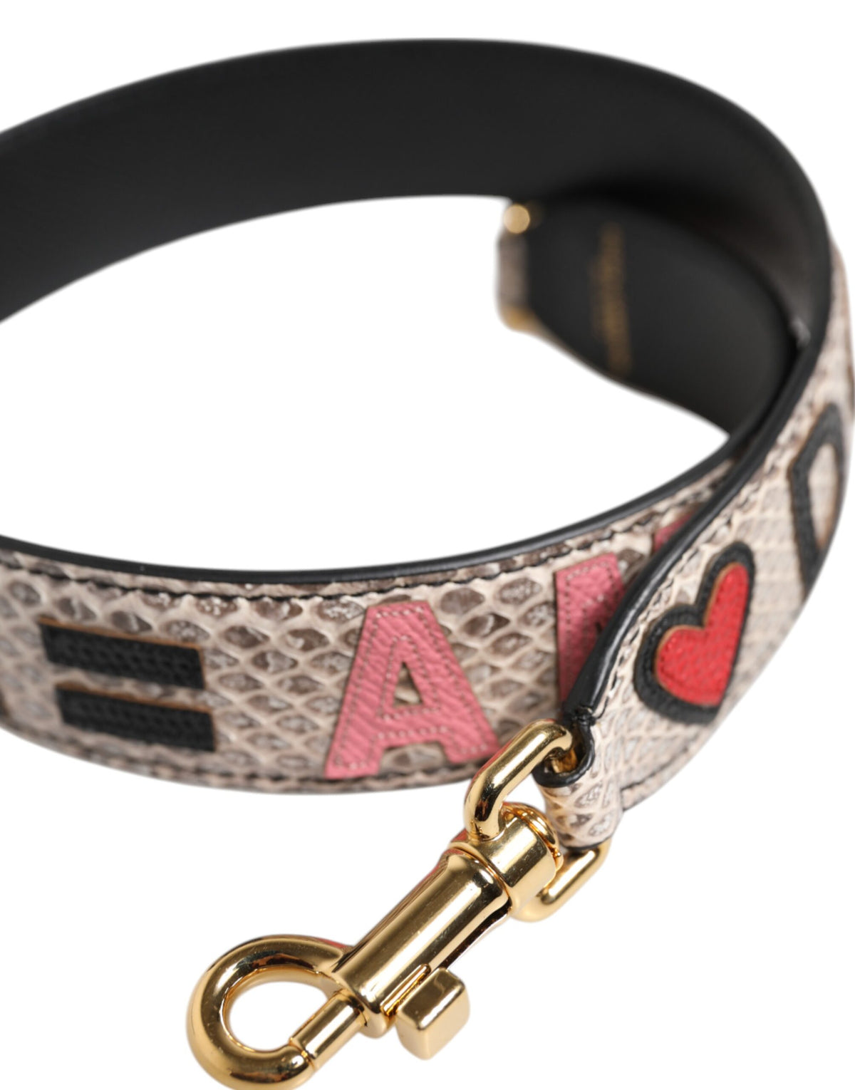 Dolce & Gabbana Multicolor DG AMORE Patch Bag Accessory Shoulder Strap, new with tags – image 3 of 4