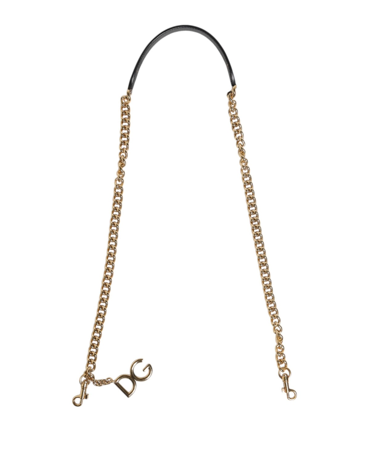 Dolce & Gabbana Brown Leopard Gold Brass Chain Accessory Shoulder Strap, new with tags – image 1 of 5