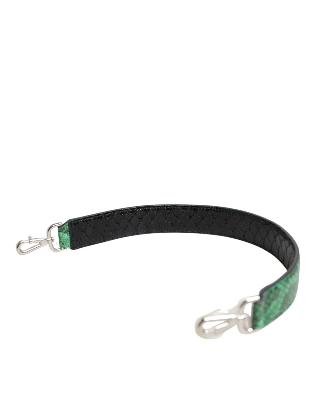 Dolce & Gabbana Black Green Exotic Leather Bag Shoulder Strap, new with tags – image 2 of 5