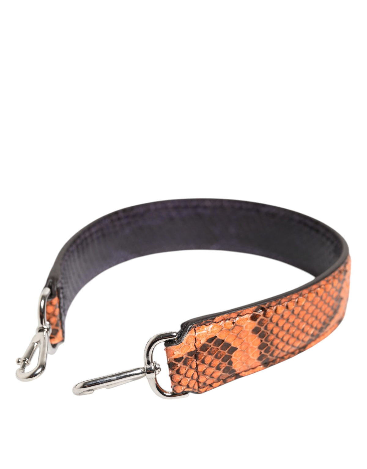 Dolce & Gabbana Orange Exotic Leather Bag Shoulder Strap
