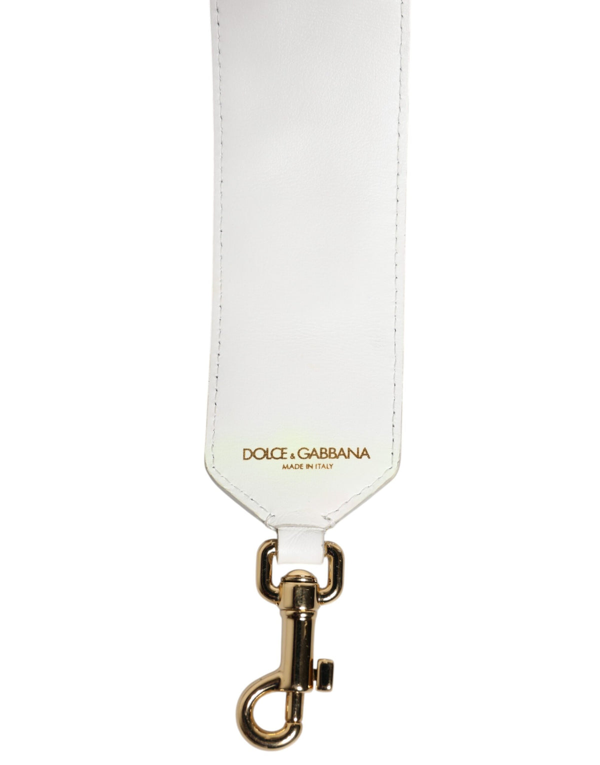 Dolce & Gabbana White Raffia Embroidered Patchwork Shoulder Strap