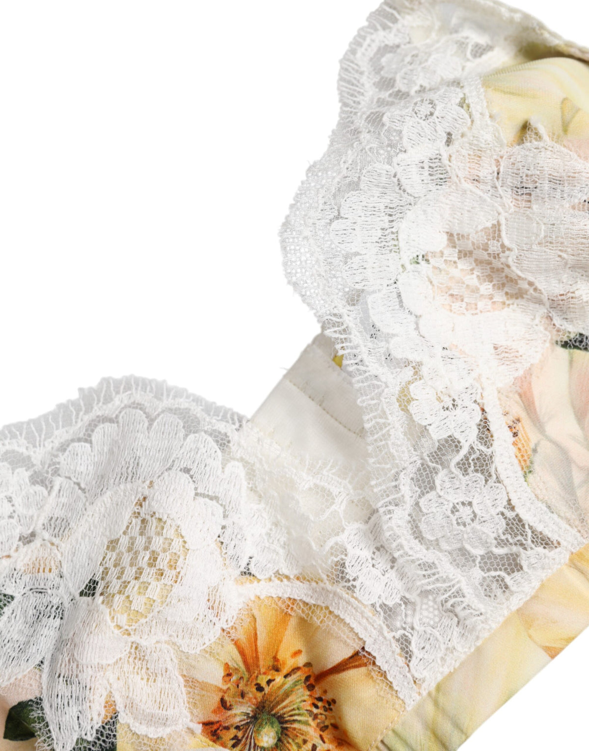 New Dolce & Gabbana Multicolor Floral Print Non Wire Bra Underwear