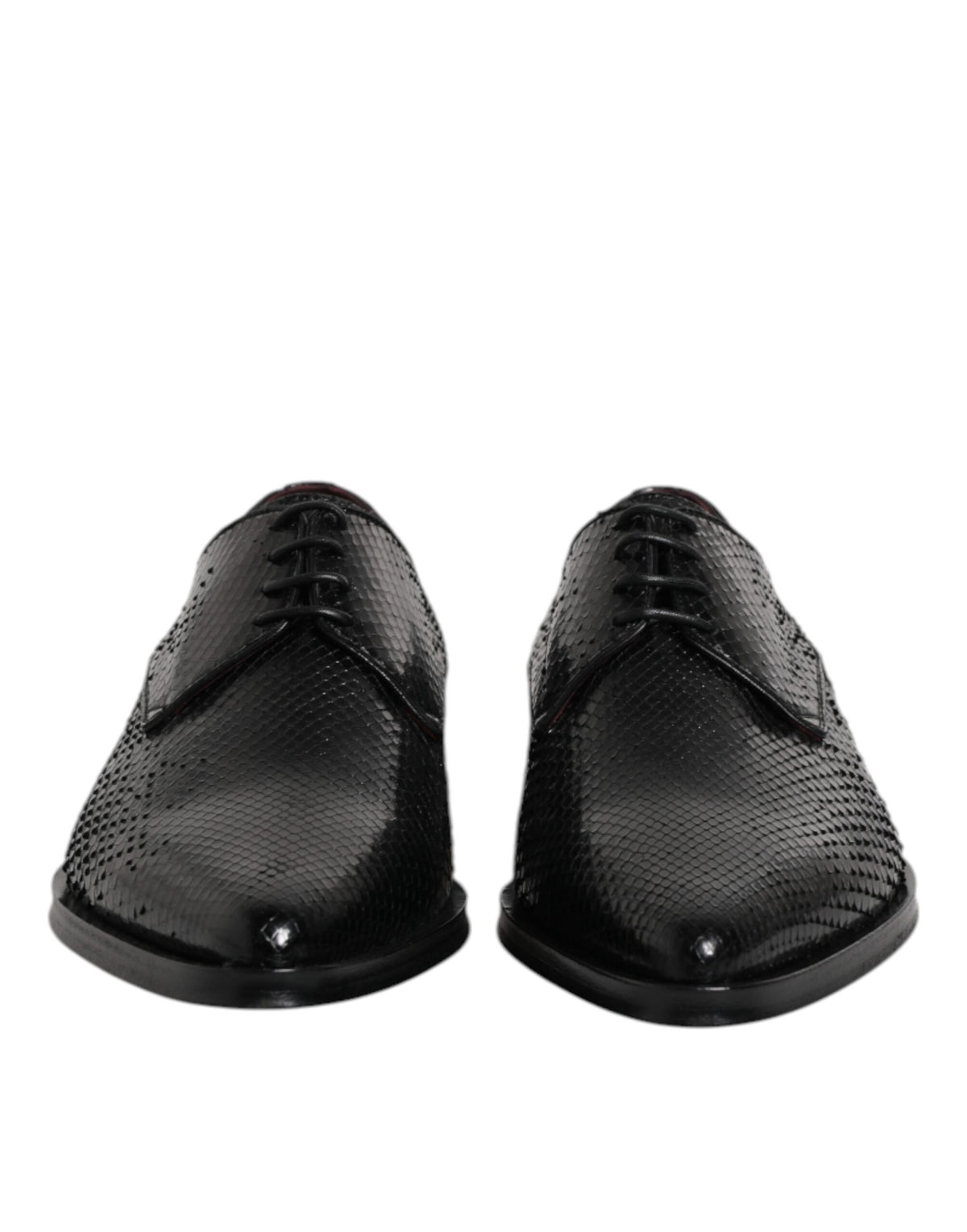 New Dolce & Gabbana Black Leather Lace Up Dress Men Derby Shoes