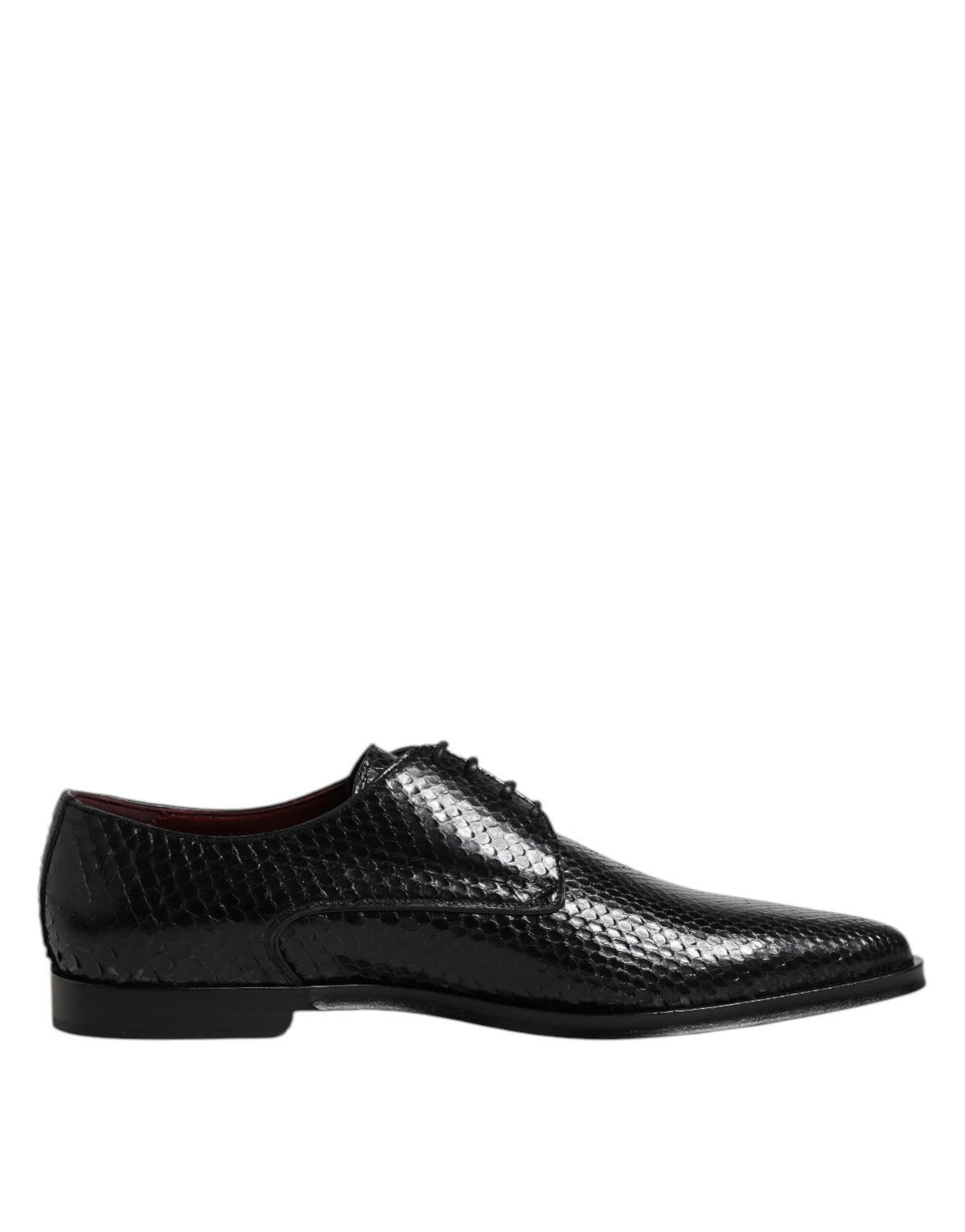 New Dolce & Gabbana Black Leather Lace Up Dress Men Derby Shoes