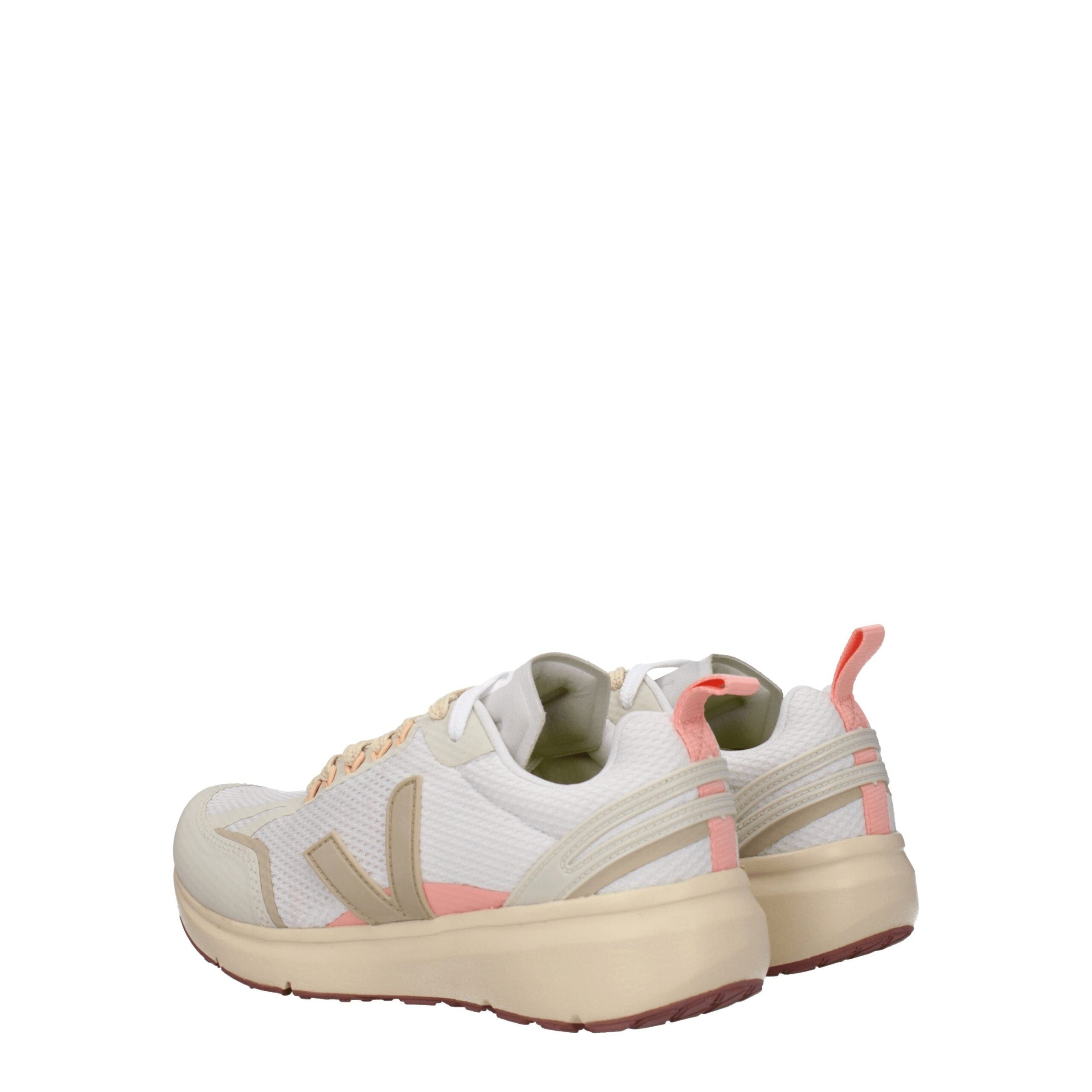 Veja Beige Fabric Athletic Sneakers