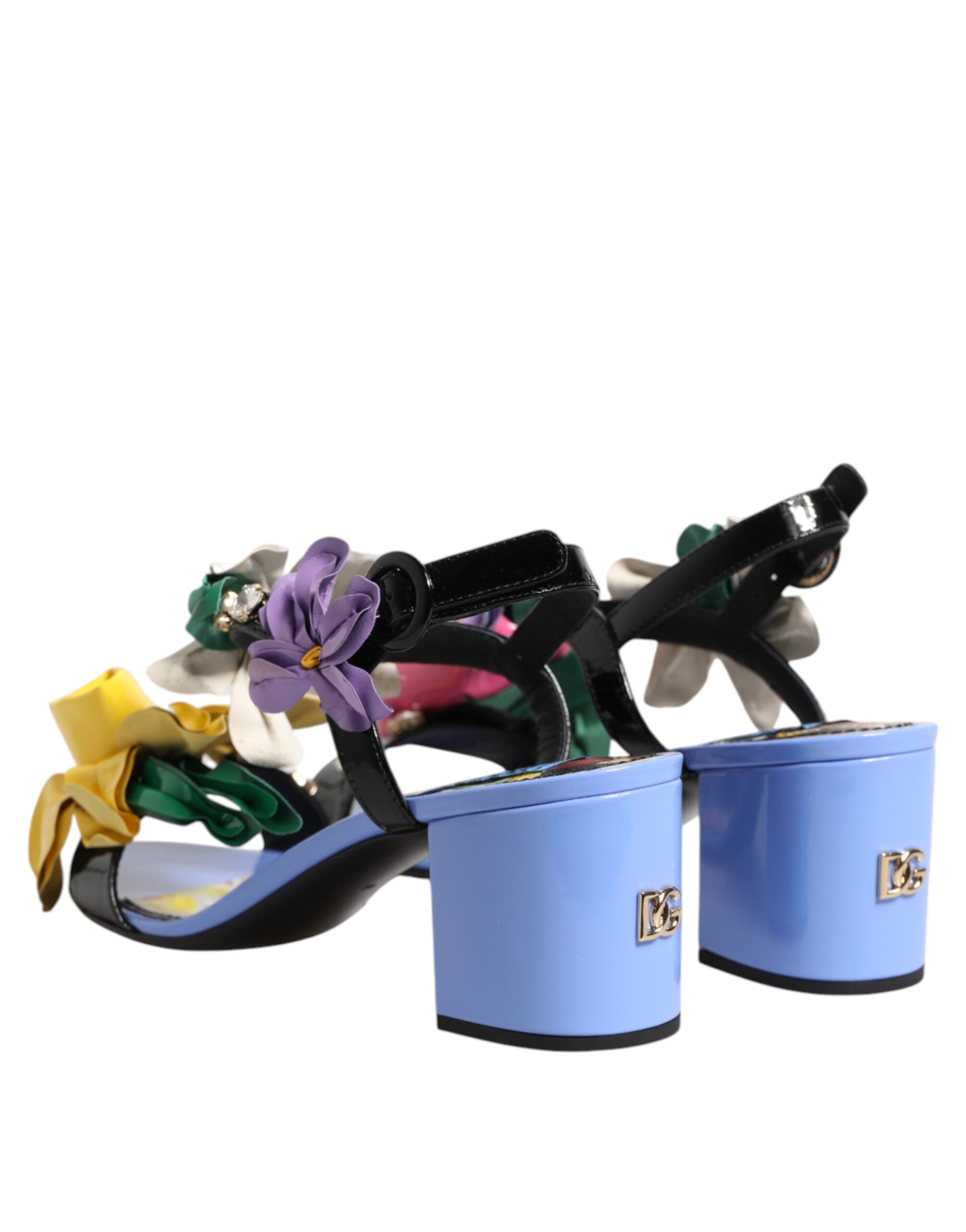 New Dolce & Gabbana Floral Crystal KEIRA Sandals Shoes