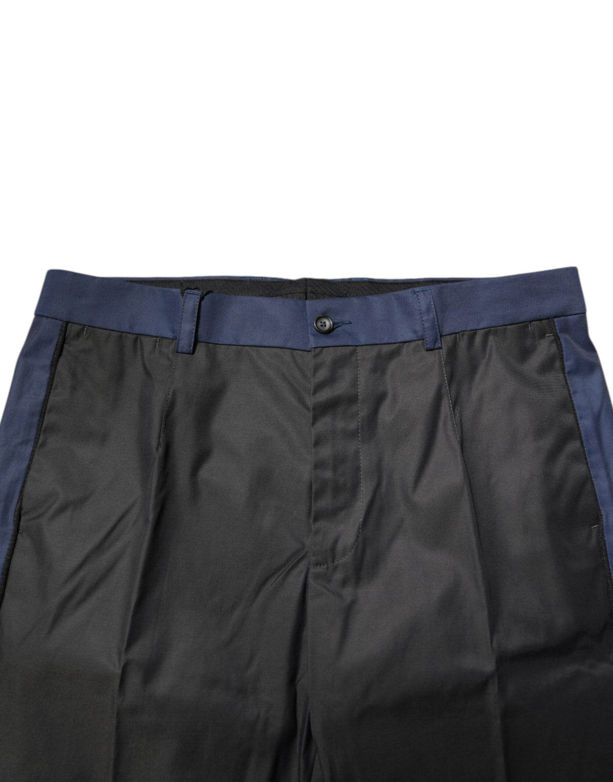 New Dolce & Gabbana Gray Blue Cotton 3/4 Chinos Crop Trouser Pants
