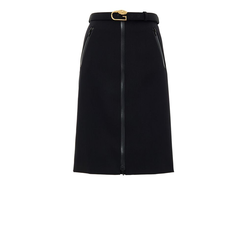 Gucci Black Wool Midi Skirt - PreLoved & Luxe
