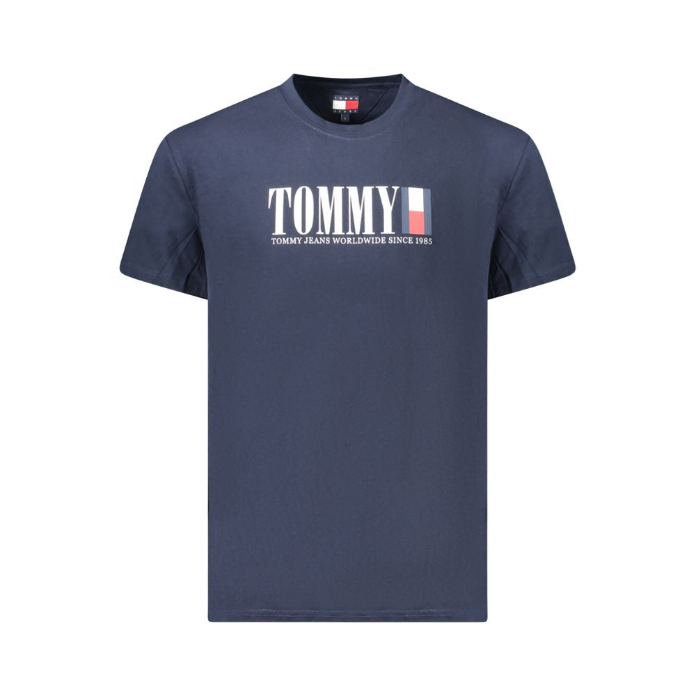 Tommy Hilfiger Blue Cotton Men's T-Shirt