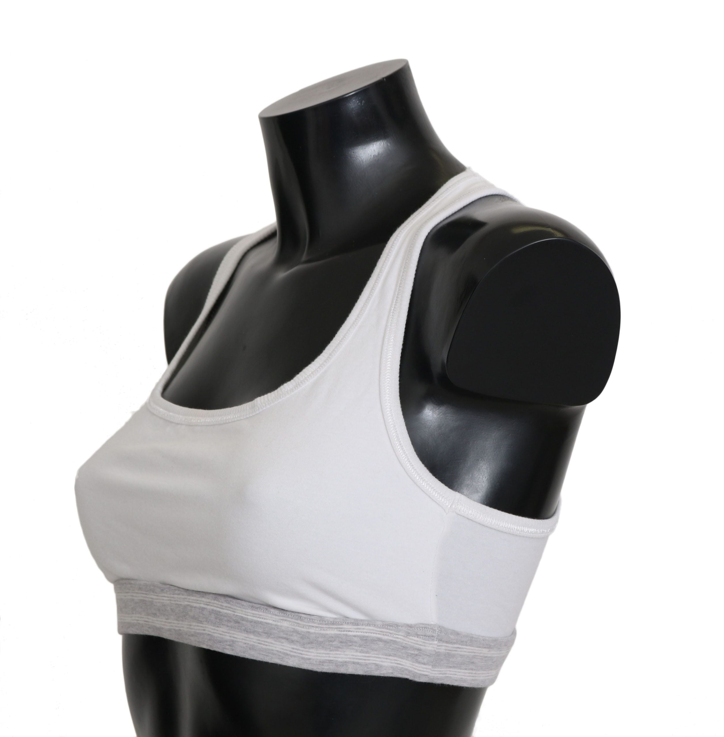 Dolce & Gabbana White Cotton Sport Stretch Bra Underwear - PreLoved & Luxe