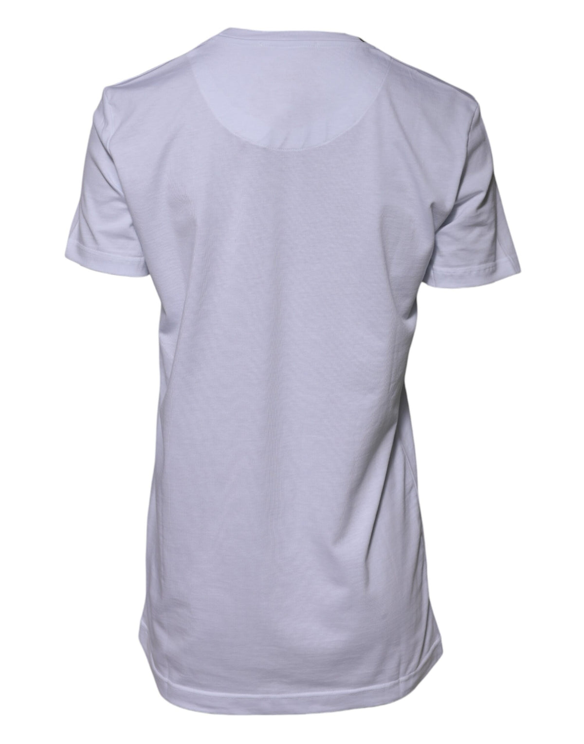 New Dolce & Gabbana White Cotton Goodluck 2023 Crew Neck T-shirt