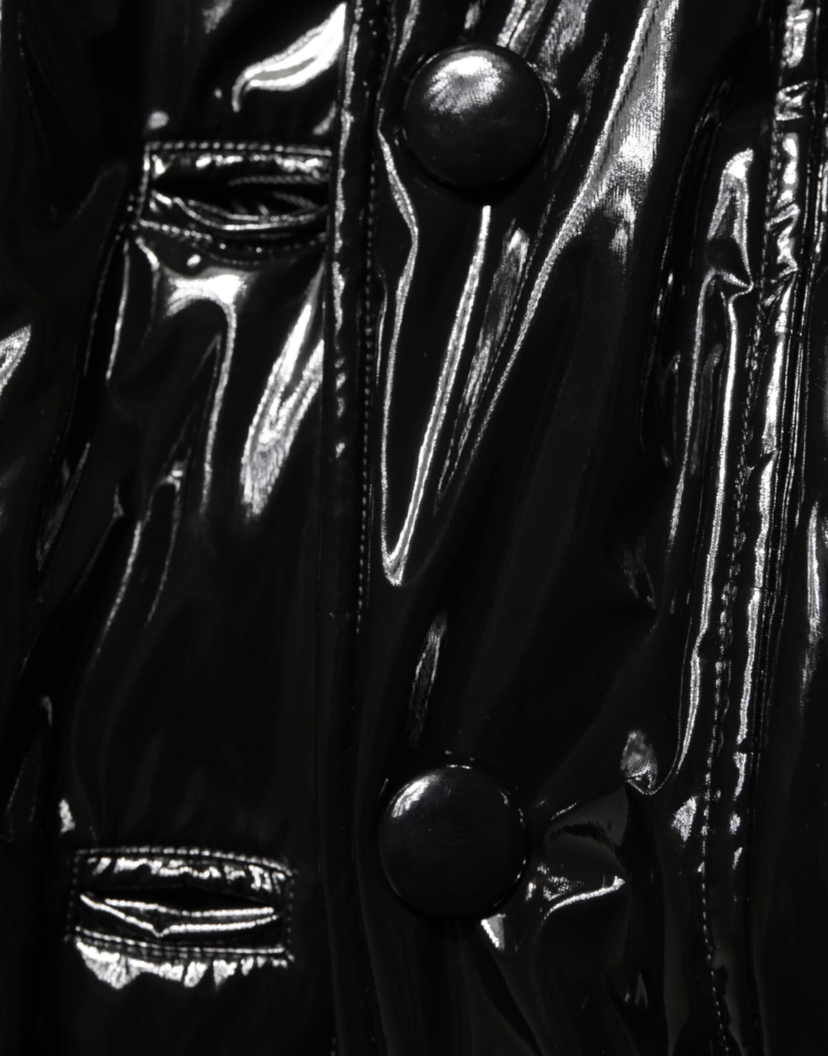 New Dolce & Gabbana Black Quilted Puffer Coat Jacket