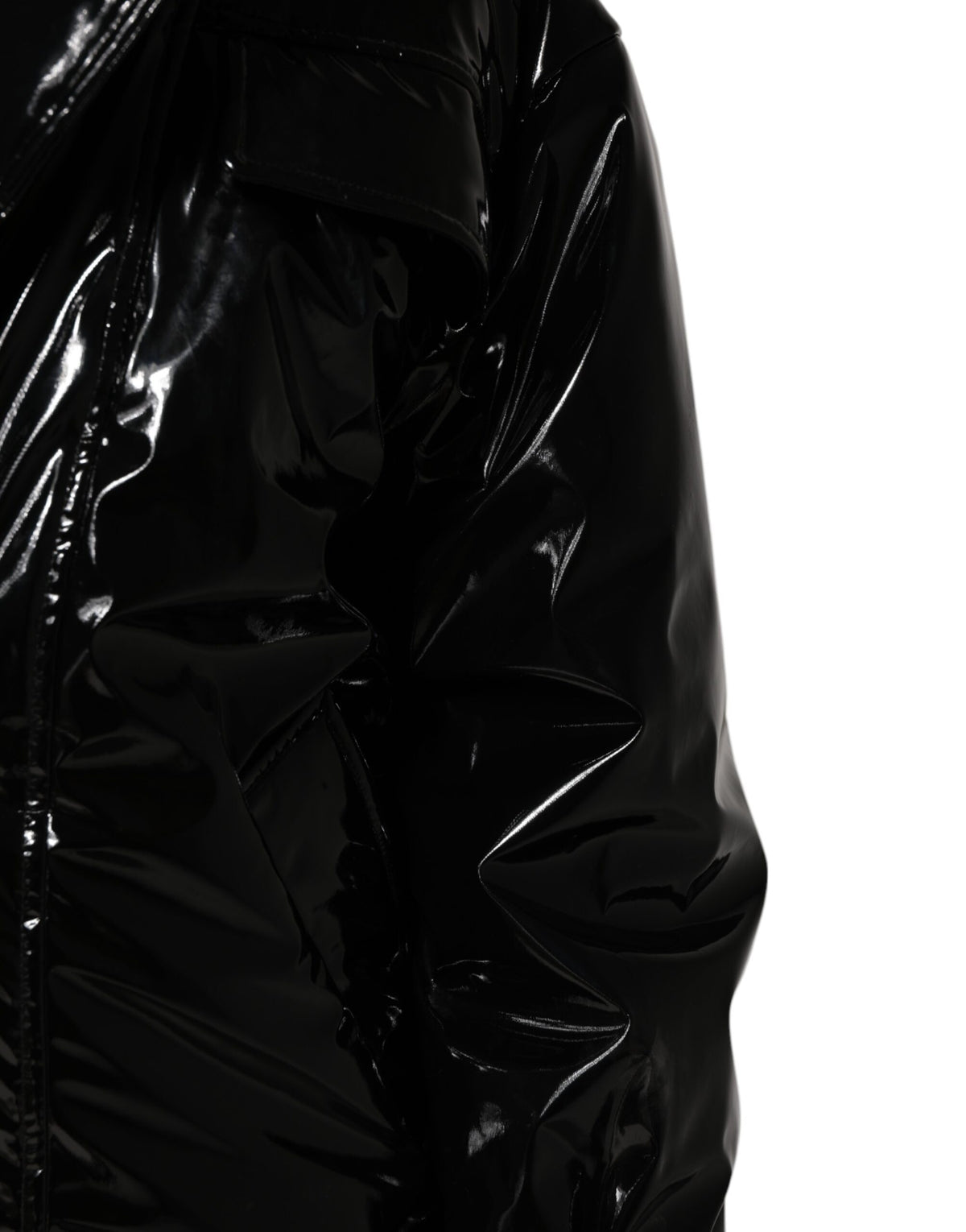 New Dolce & Gabbana Black Quilted Puffer Coat Jacket