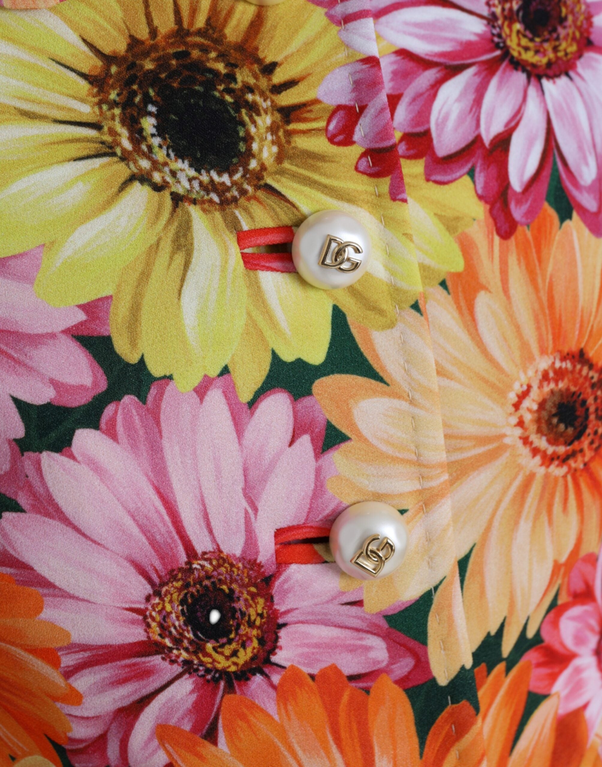 New Dolce & Gabbana Daisy Print Floral Fantasy Jacket
