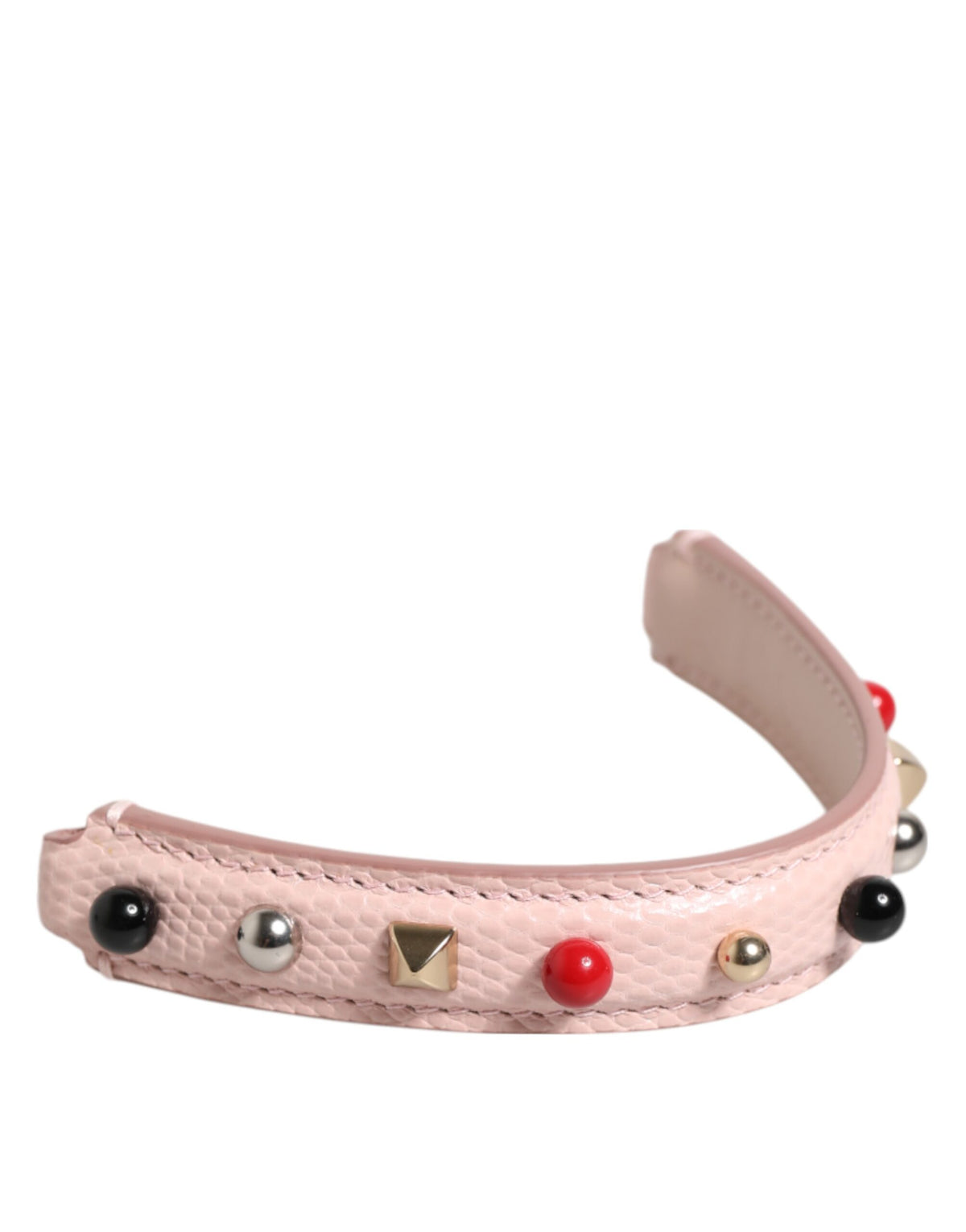 Dolce & Gabbana Light Pink Embellished Leather Bag Handle Shoulder Strap, new with tags – image 2 of 5