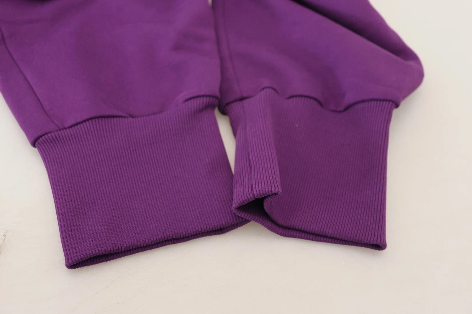 Pre-Owned Dolce & Gabbana Purple Cotton Cargo Sweatpants Jogging Pants