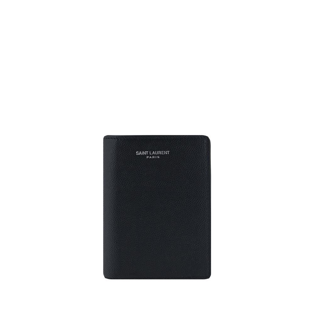 Saint Laurent Black Leather Wallet