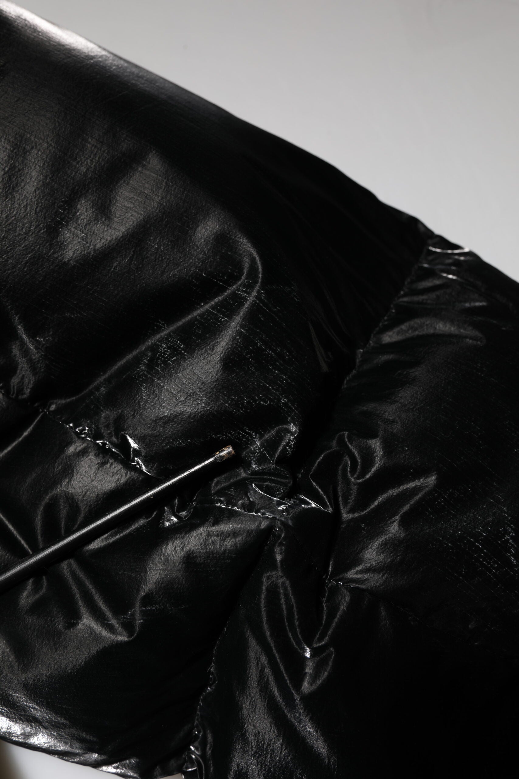 Pre-Owned Dolce & Gabbana Black Logo Full Zip Hooded Quilted Jacket
