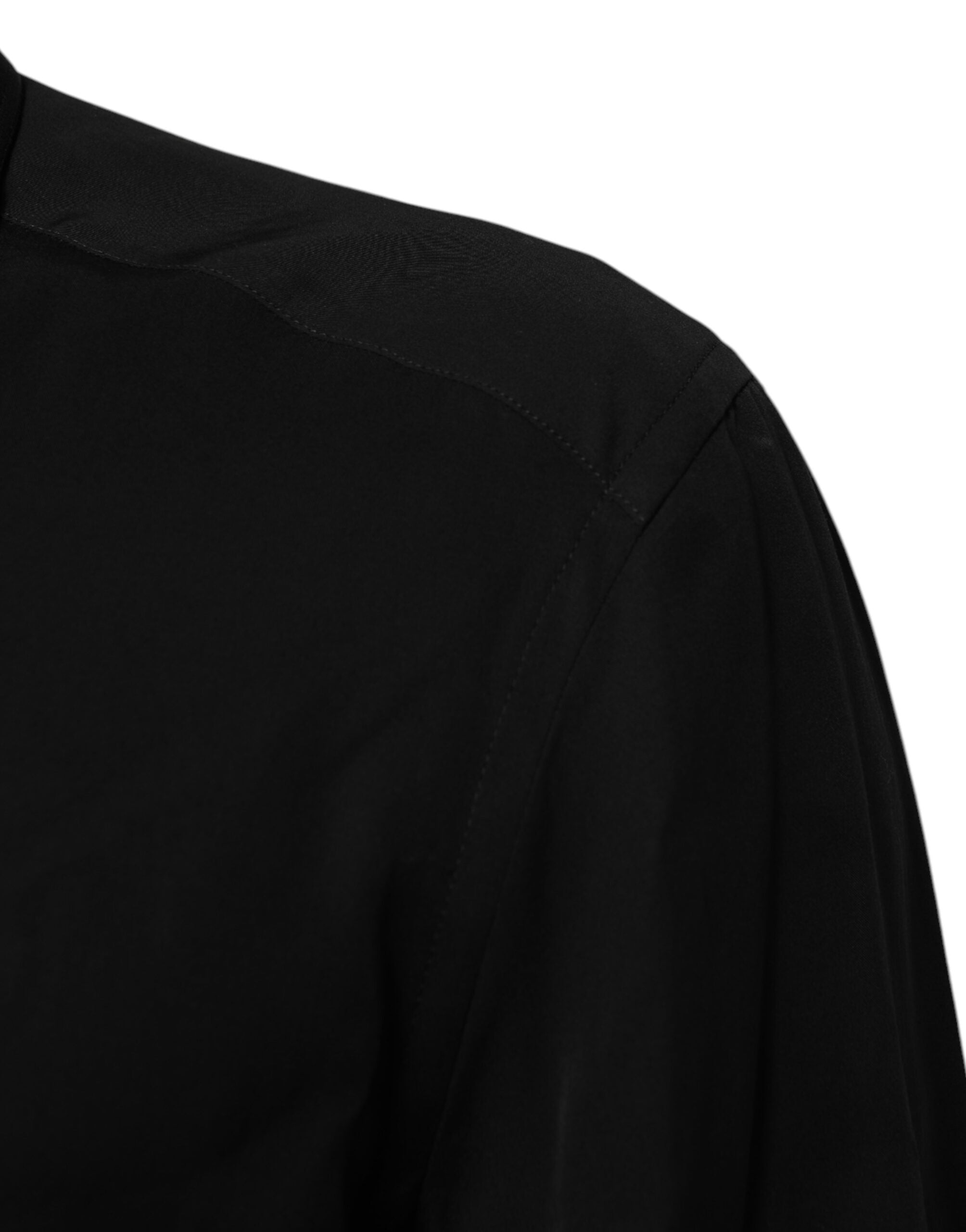 New Dolce & Gabbana Black Long Sleeve Formal Dress Shirt