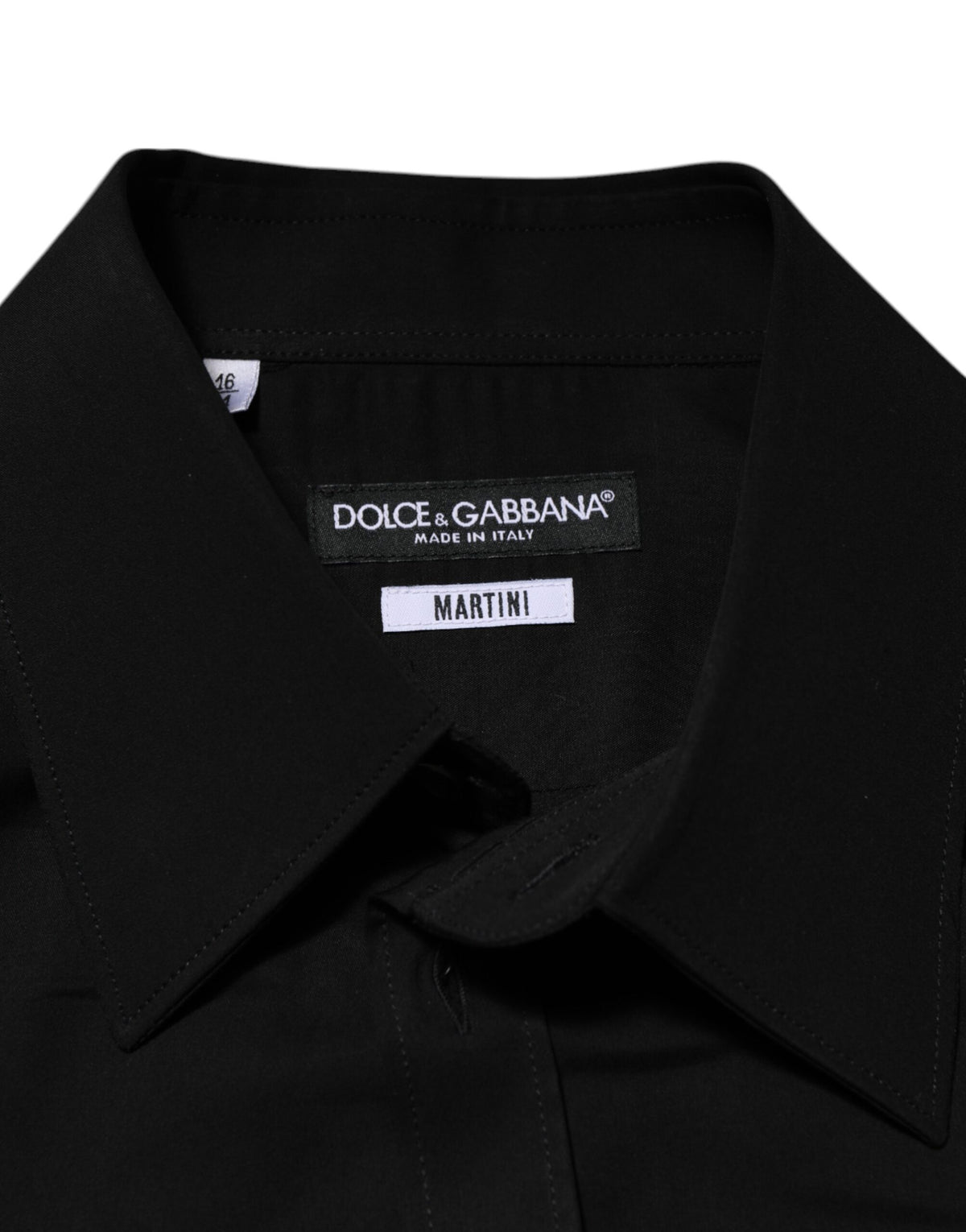 New Dolce & Gabbana Black Long Sleeve Formal Dress Shirt