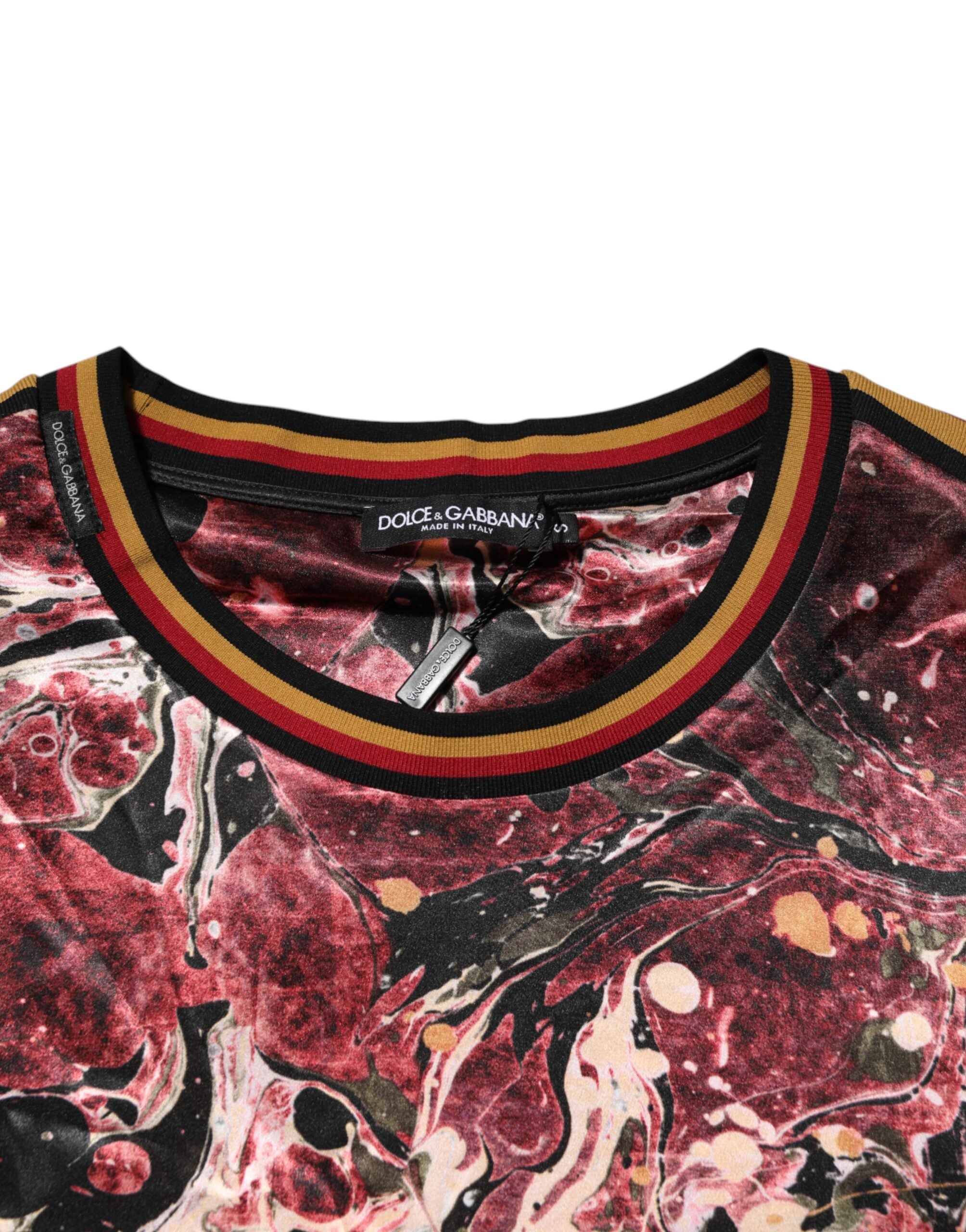 New Dolce & Gabbana Marble Print Oversize T-shirt