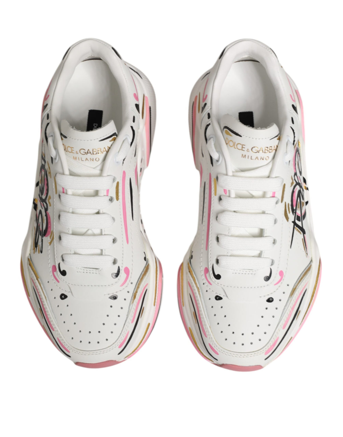 New Dolce & Gabbana Hand Painted DAYMASTER Sneaker Shoes