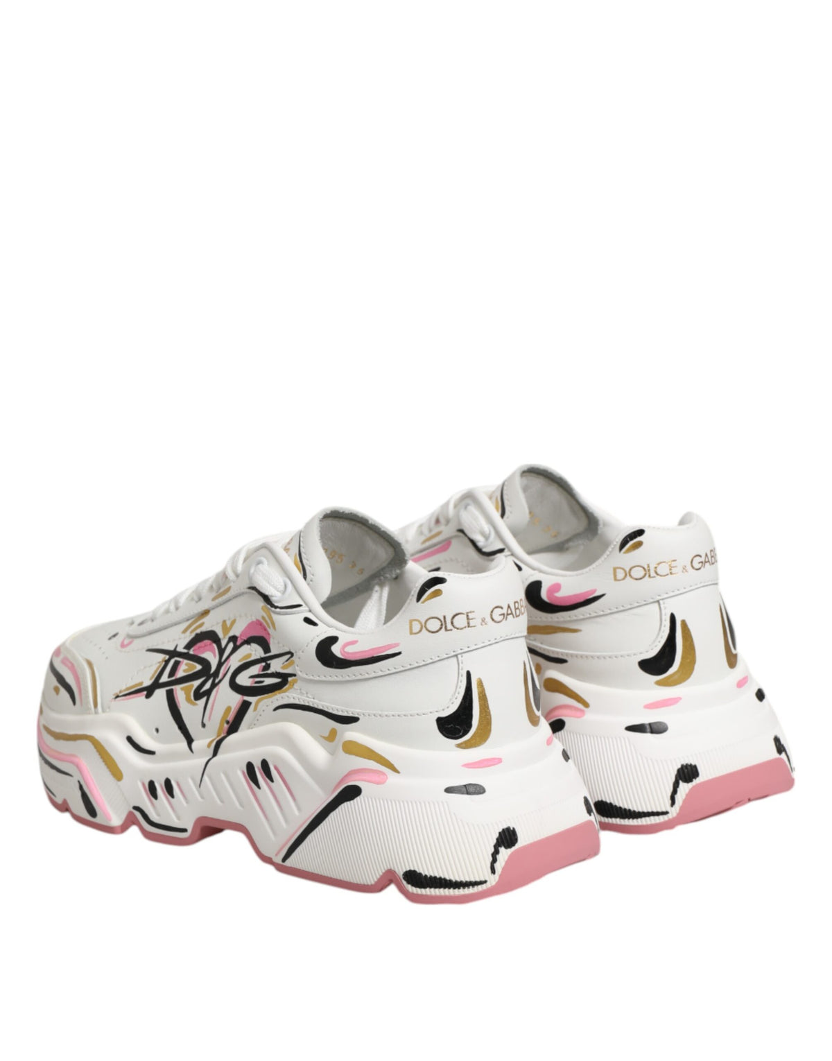 New Dolce & Gabbana Hand Painted DAYMASTER Sneaker Shoes