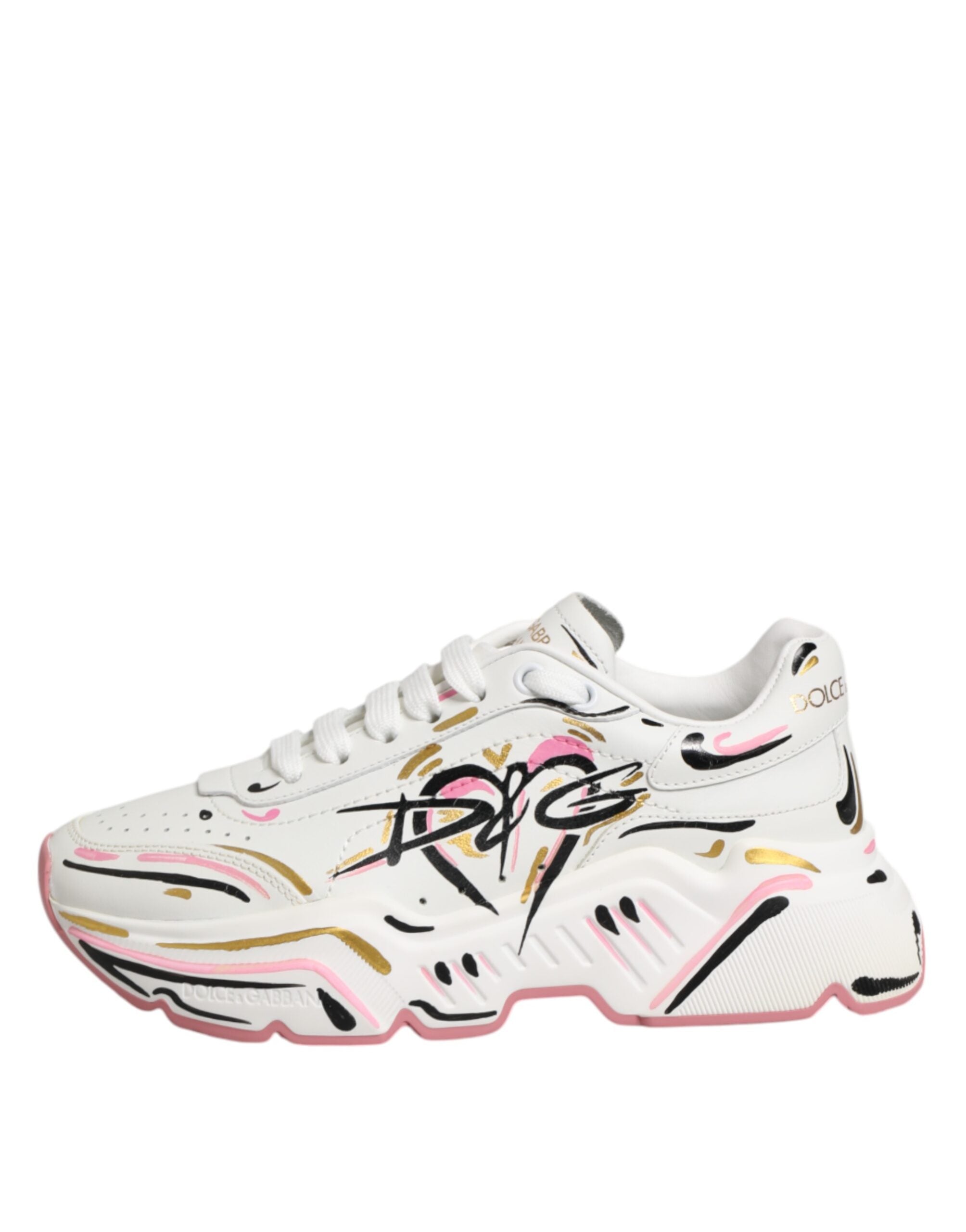New Dolce & Gabbana Hand Painted DAYMASTER Sneaker Shoes