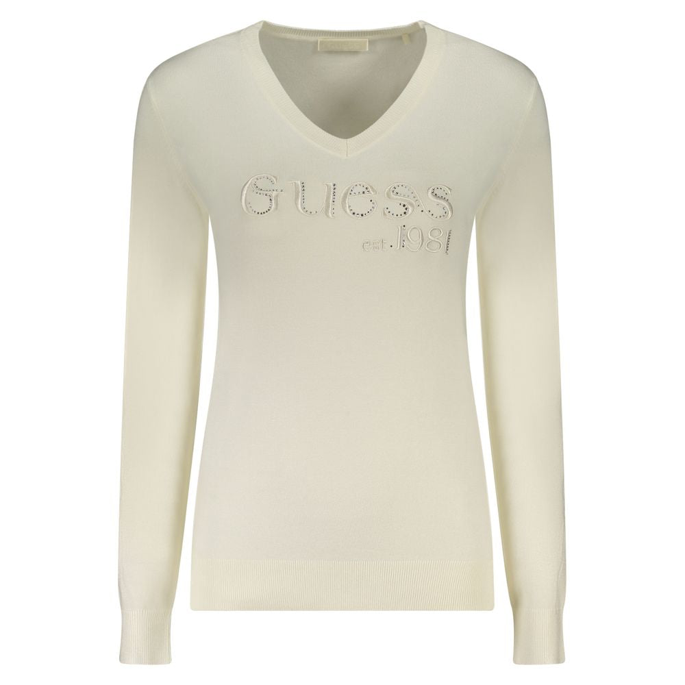 Guess Jeans White Women's Long-Sleeved T-Shirt