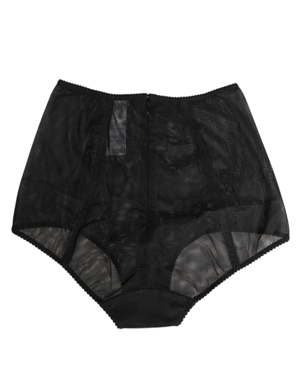 New Dolce & Gabbana Black High Waist Mesh Sheer Shapewear Underwear