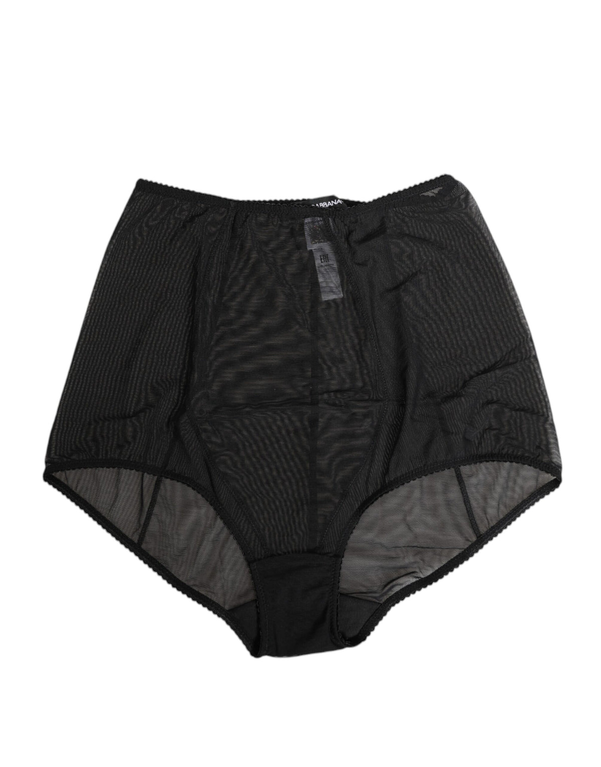 New Dolce & Gabbana Black High Waist Mesh Sheer Shapewear Underwear