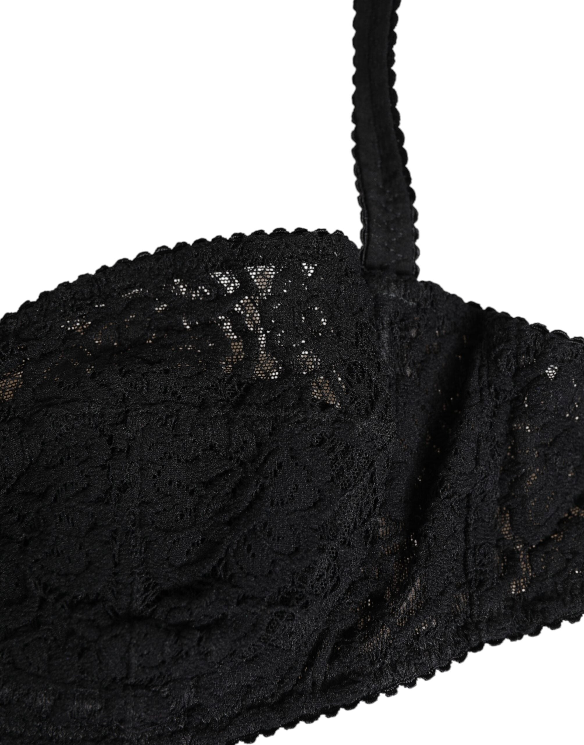 New Dolce & Gabbana Black Lace Underwire Bra Lingerie Underwear
