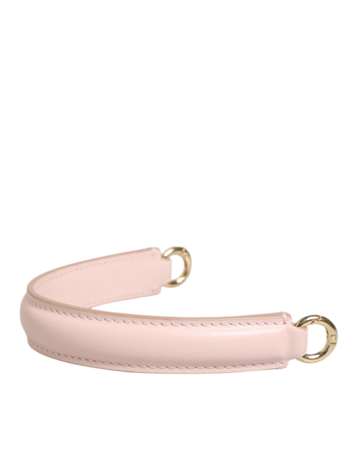 Dolce & Gabbana Strap Pink Leather Gold Tone Big Bag Handle Shoulder Strap, new with tags – image 2 of 4