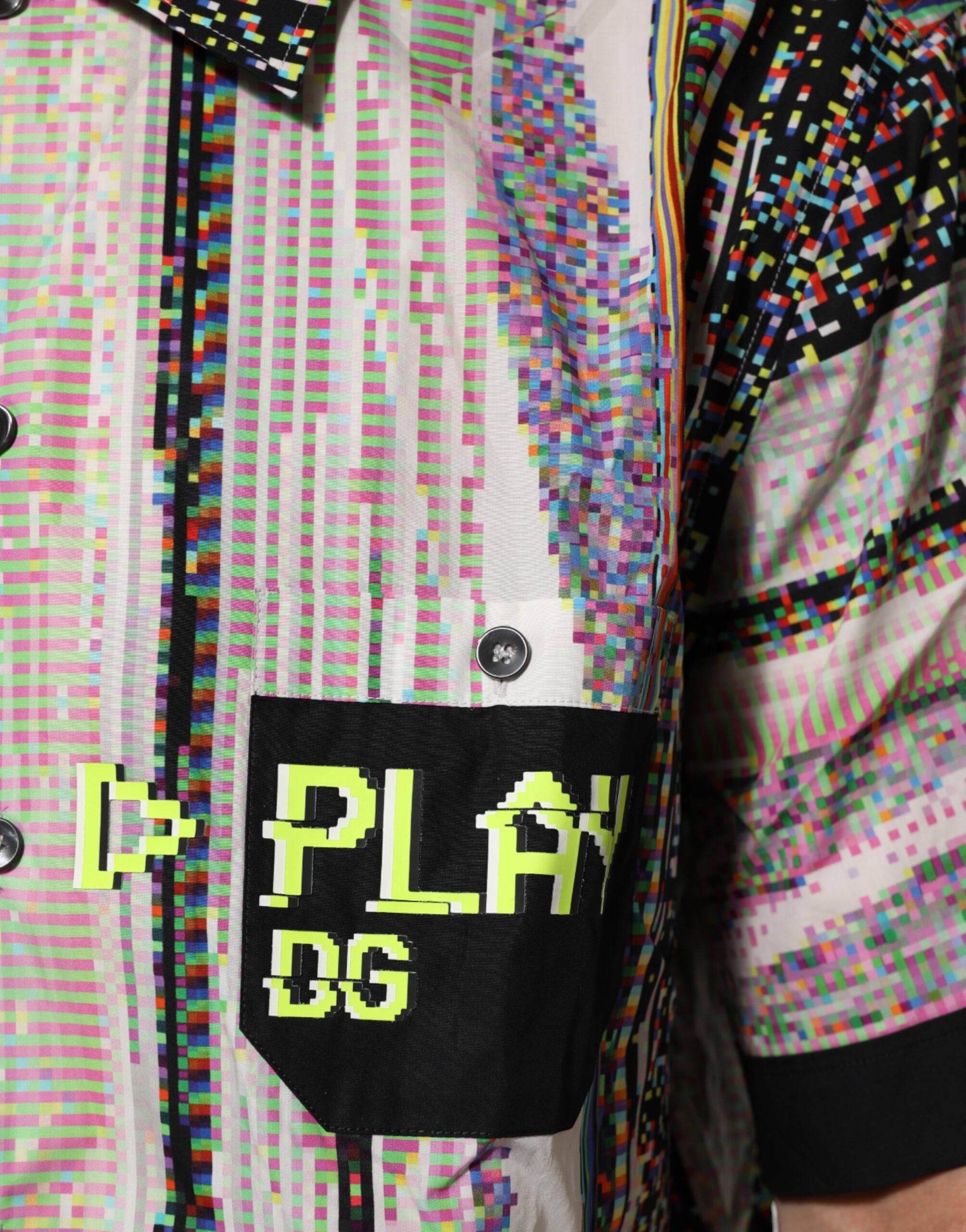New Dolce & Gabbana Graphic Collared Casual Shirt