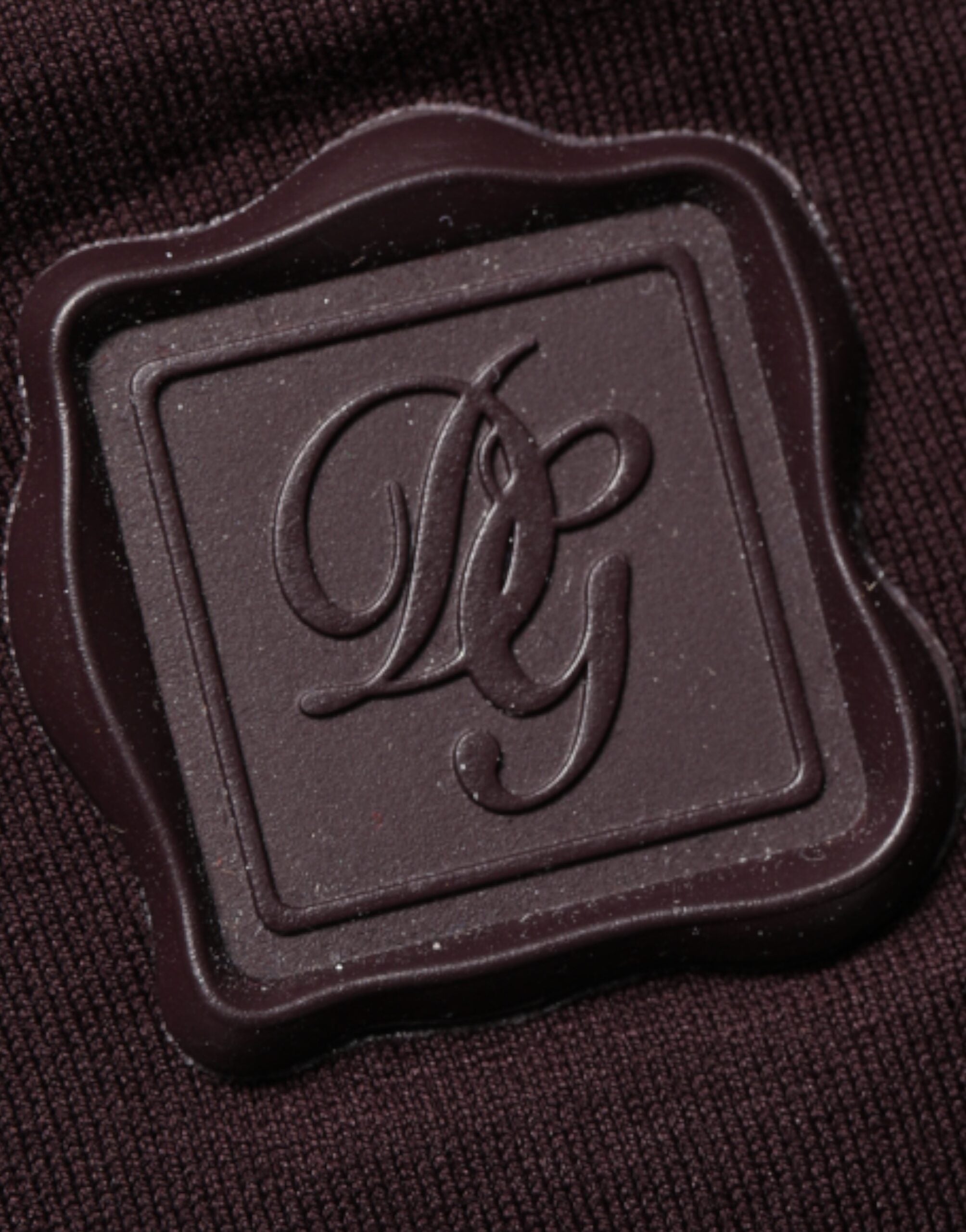 New Dolce & Gabbana Brown Logo Plaque Cotton Crew Neck T-shirt