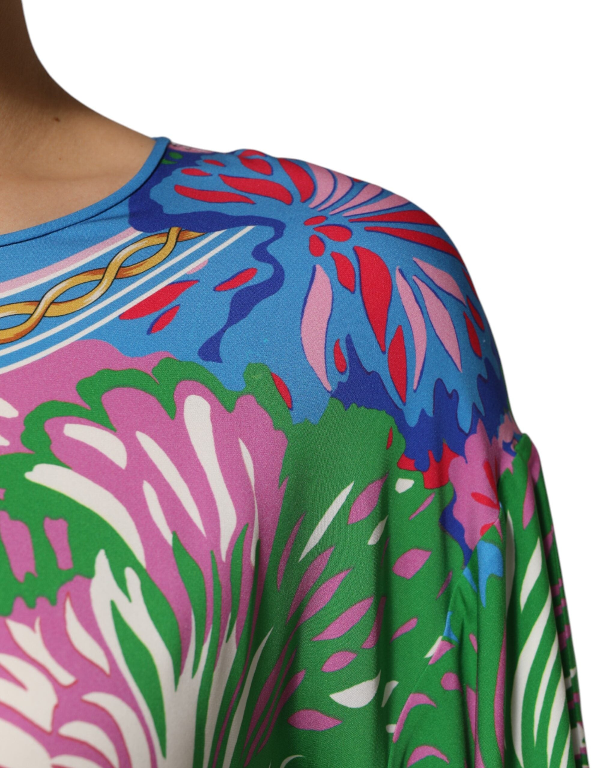 New Dolce & Gabbana Floral Printed Tunic Blouse Top