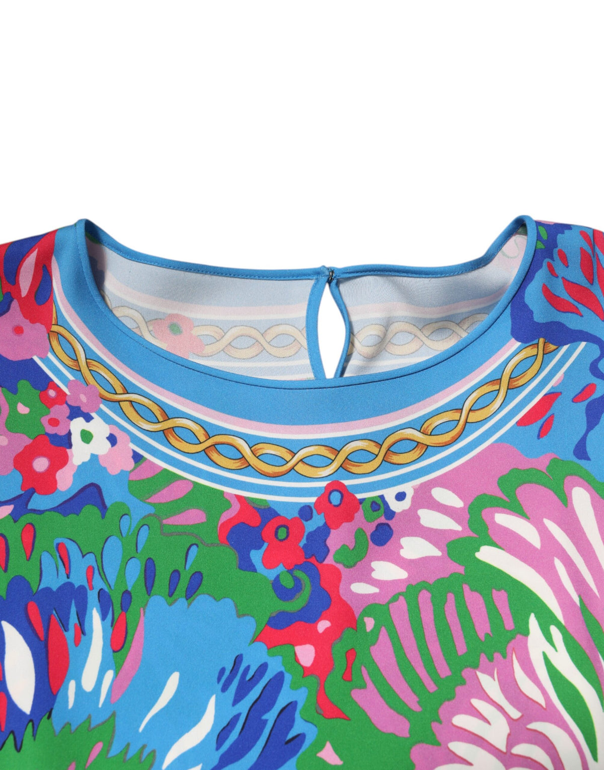 New Dolce & Gabbana Floral Printed Tunic Blouse Top