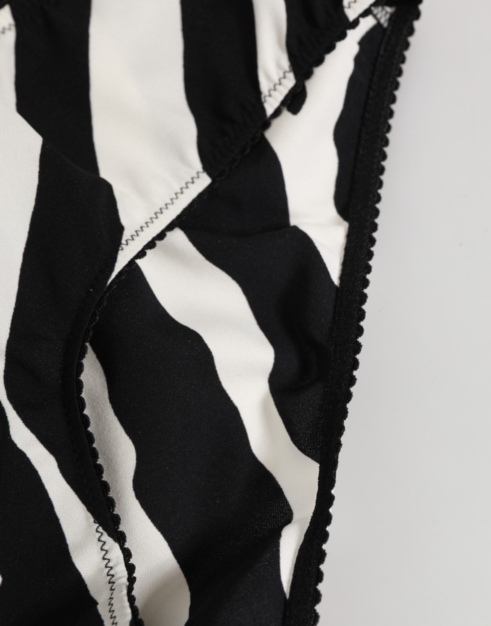 New Dolce & Gabbana Black White Zebra Print Slip Briefs Underwear