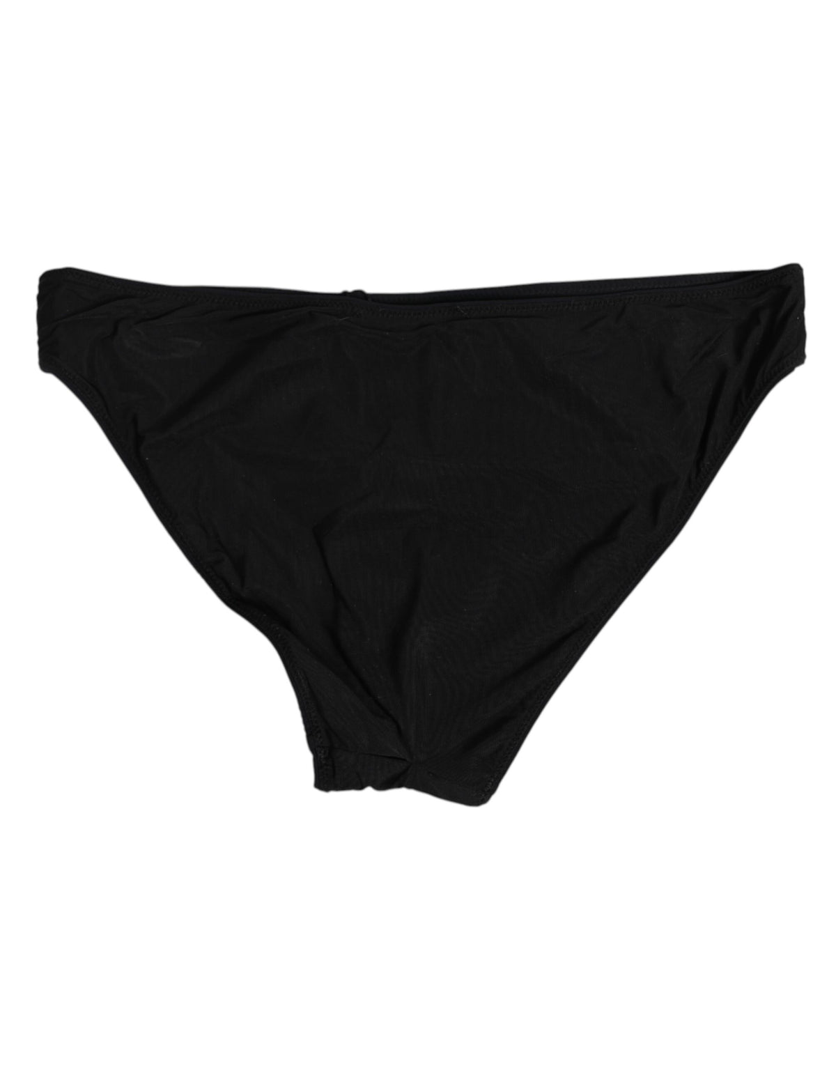 New Dolce & Gabbana Black Nylon Stretch Slip Brief Women Underwear