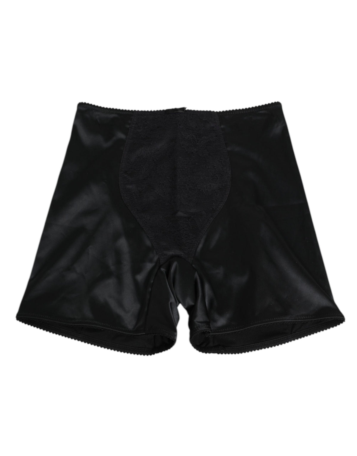New Dolce & Gabbana Black Silk Stretch Slip Cycling Women Underwear