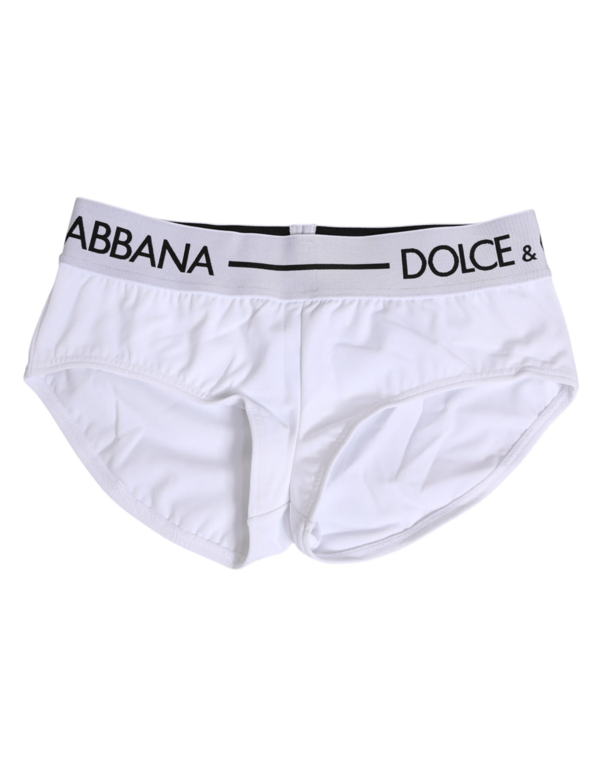 New Dolce & Gabbana White Nylon Logo Waistband Shorts Underwear