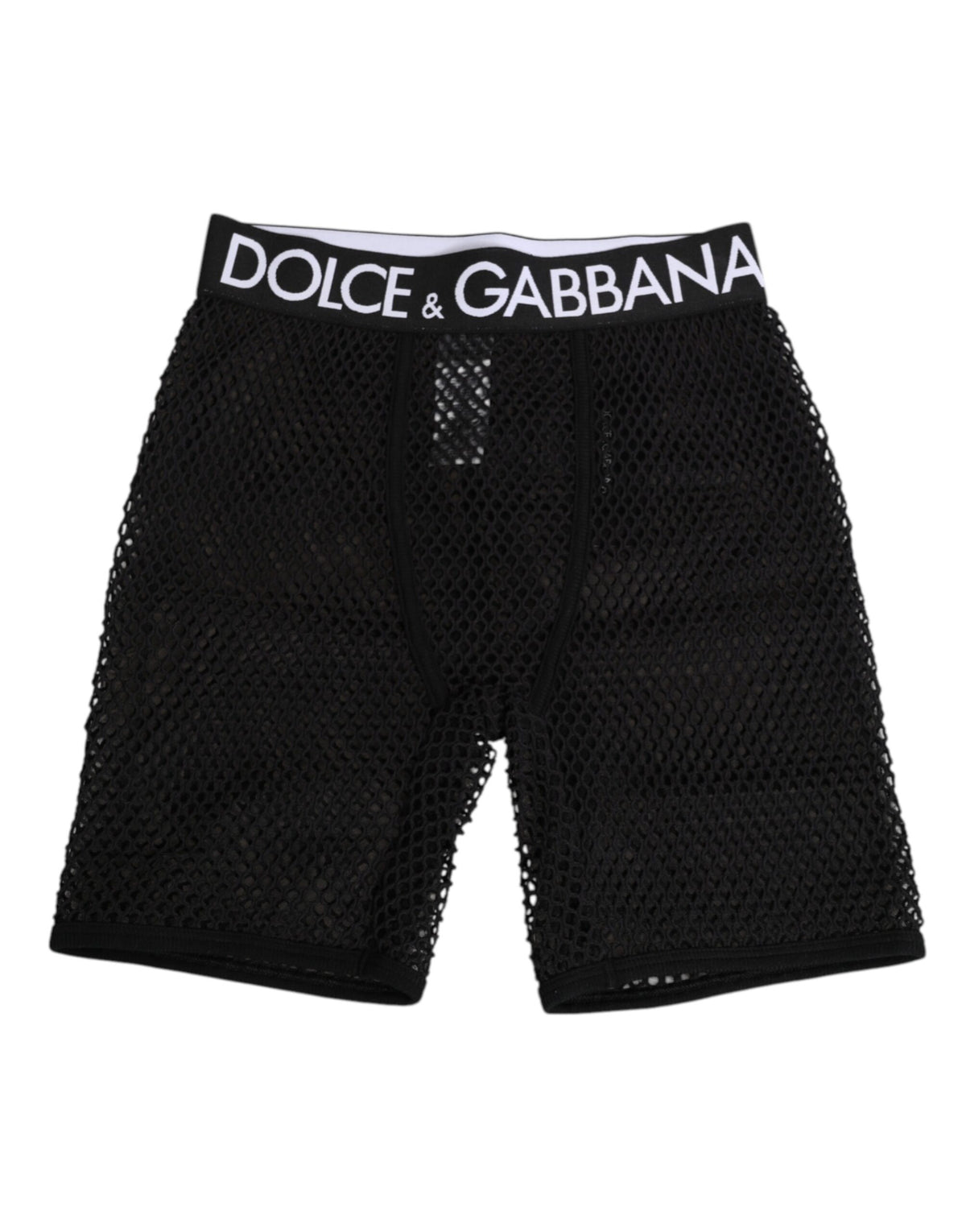 New Dolce & Gabbana Black Cotton Logo Shorts Midi Trouser Underwear