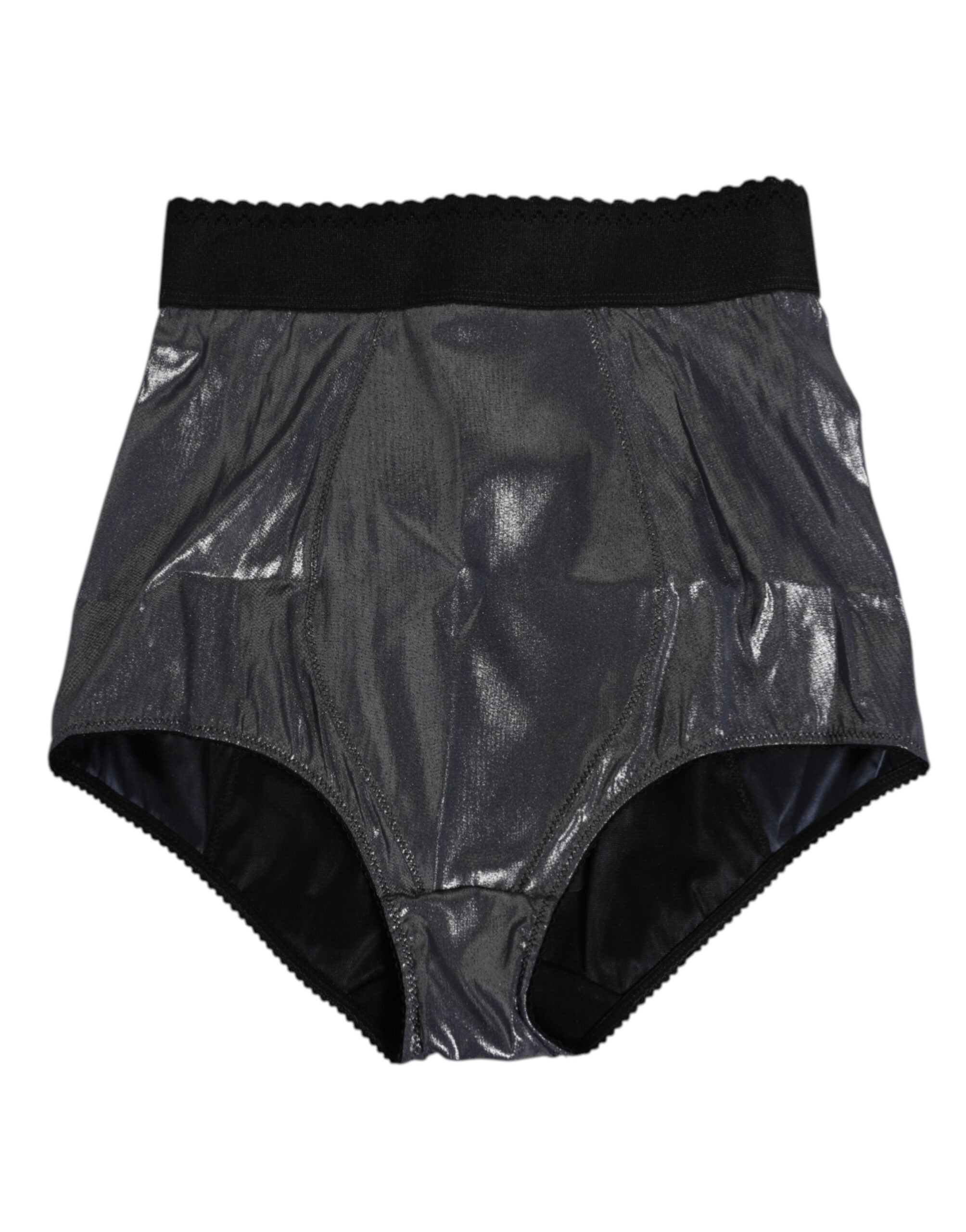 New Dolce & Gabbana Gray Silk Stretch Slip Girdle Panty Underwear