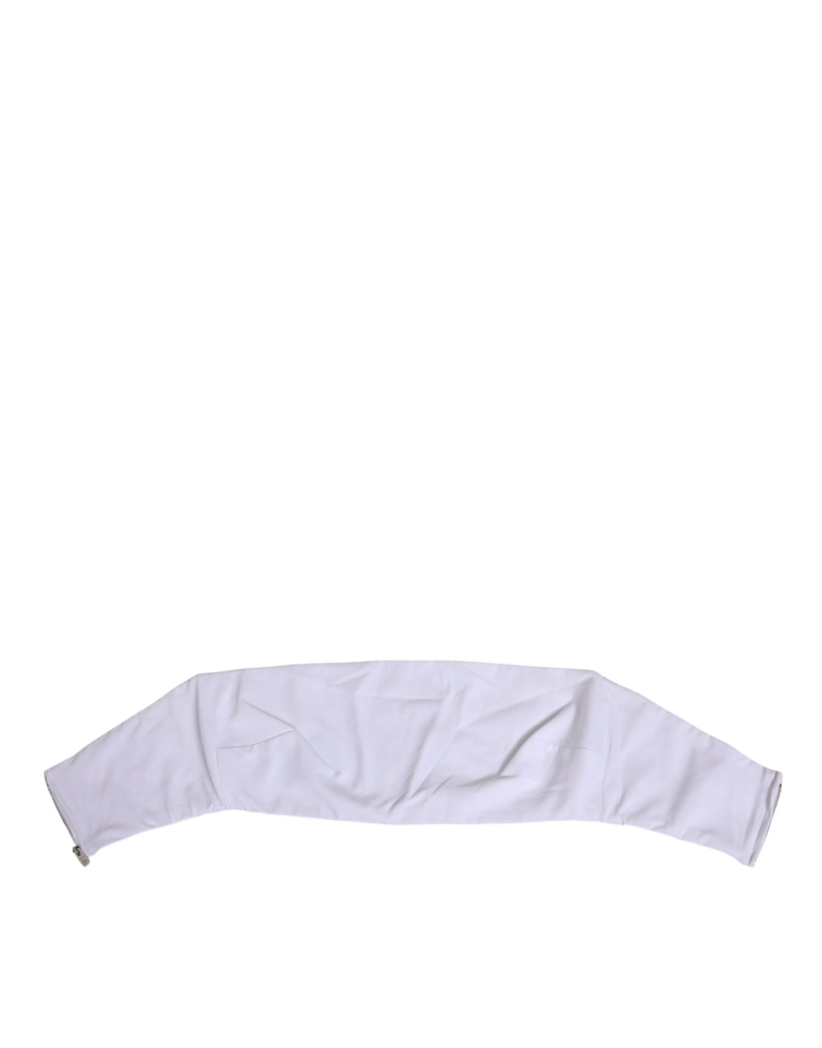 New Dolce & Gabbana White Nylon Strapless Corset Top Underwear