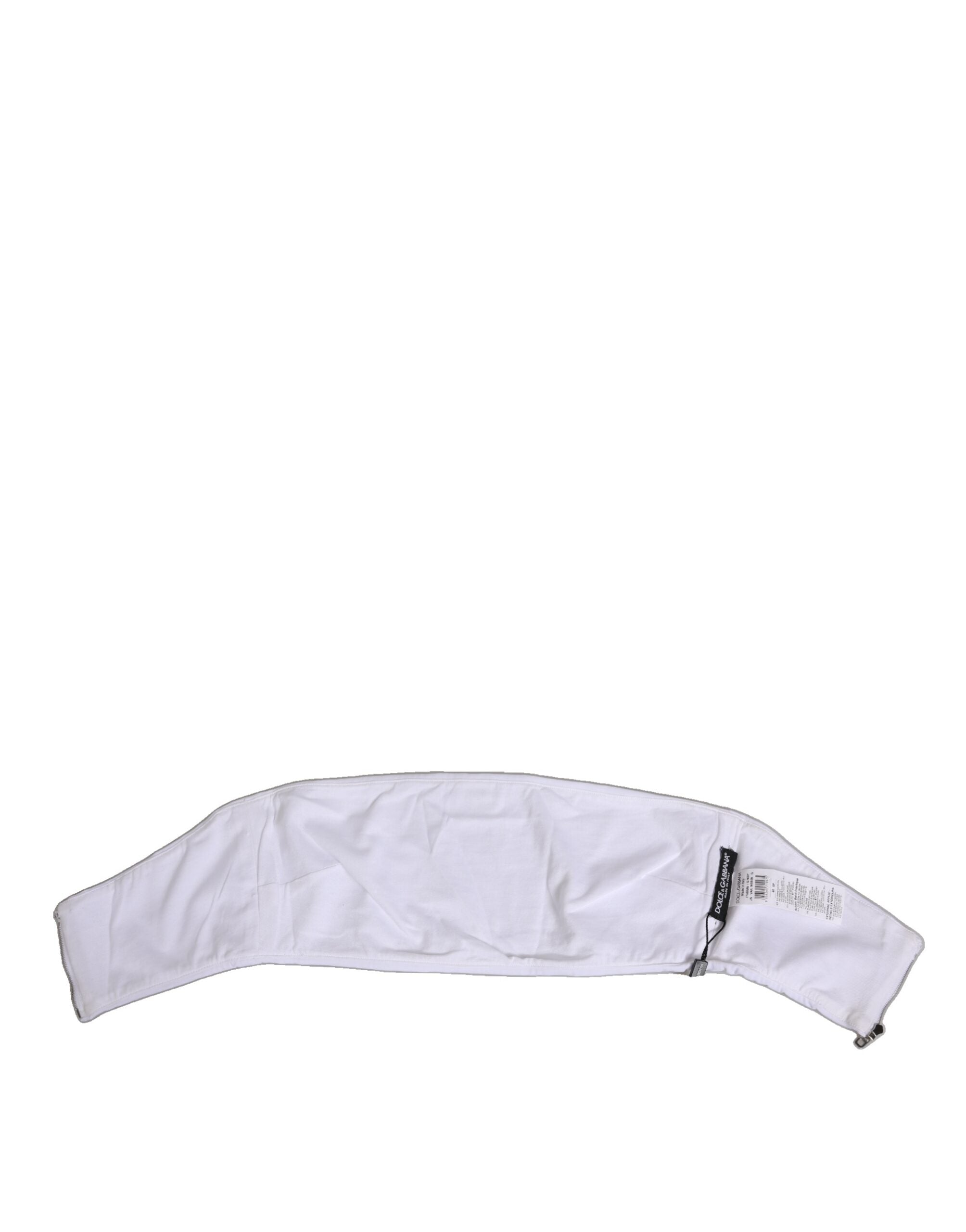 New Dolce & Gabbana White Nylon Strapless Corset Top Underwear