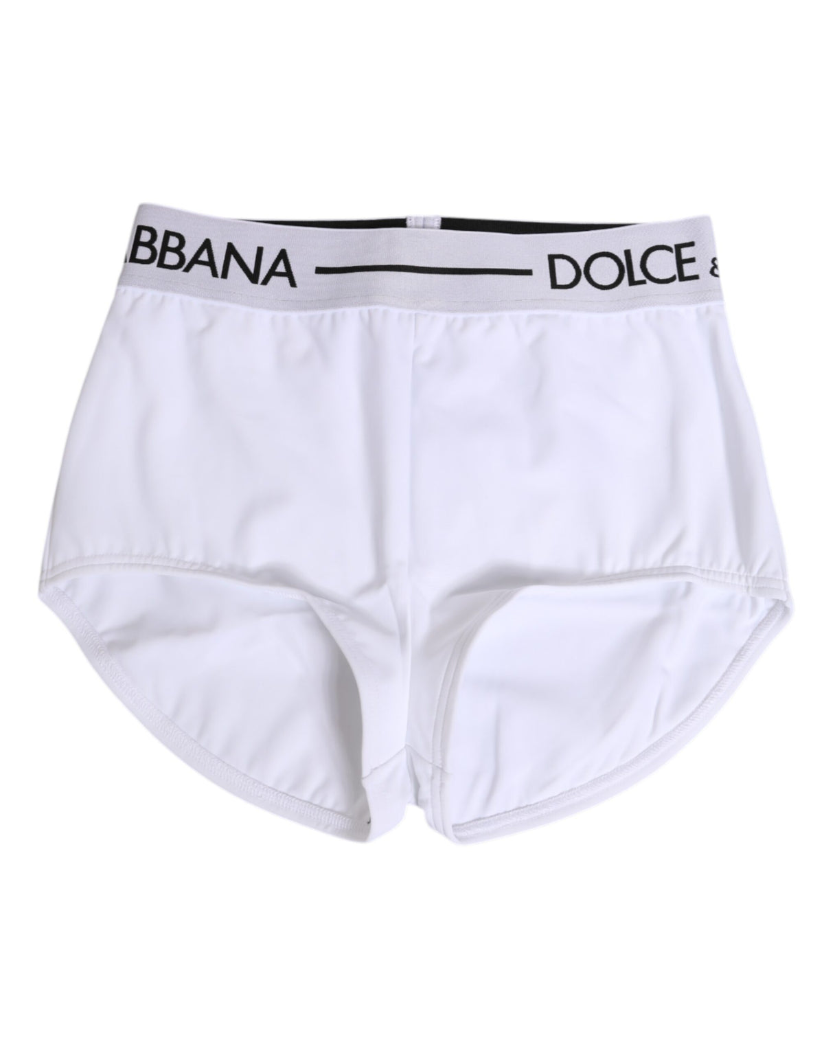 New Dolce & Gabbana White Nylon Logo Waistband Shorts Underwear