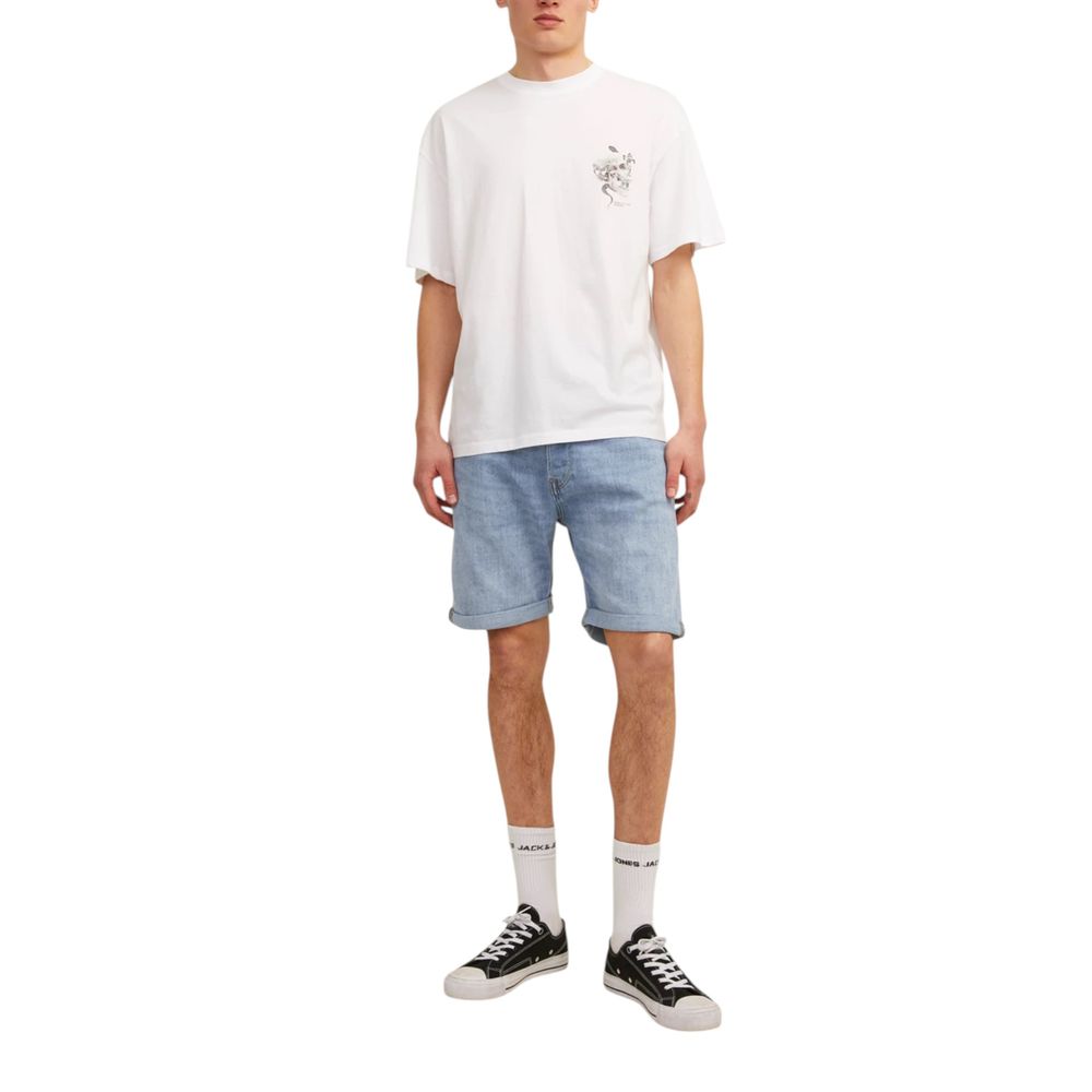 Jack Jones Light Blue Cotton Bermuda Shorts